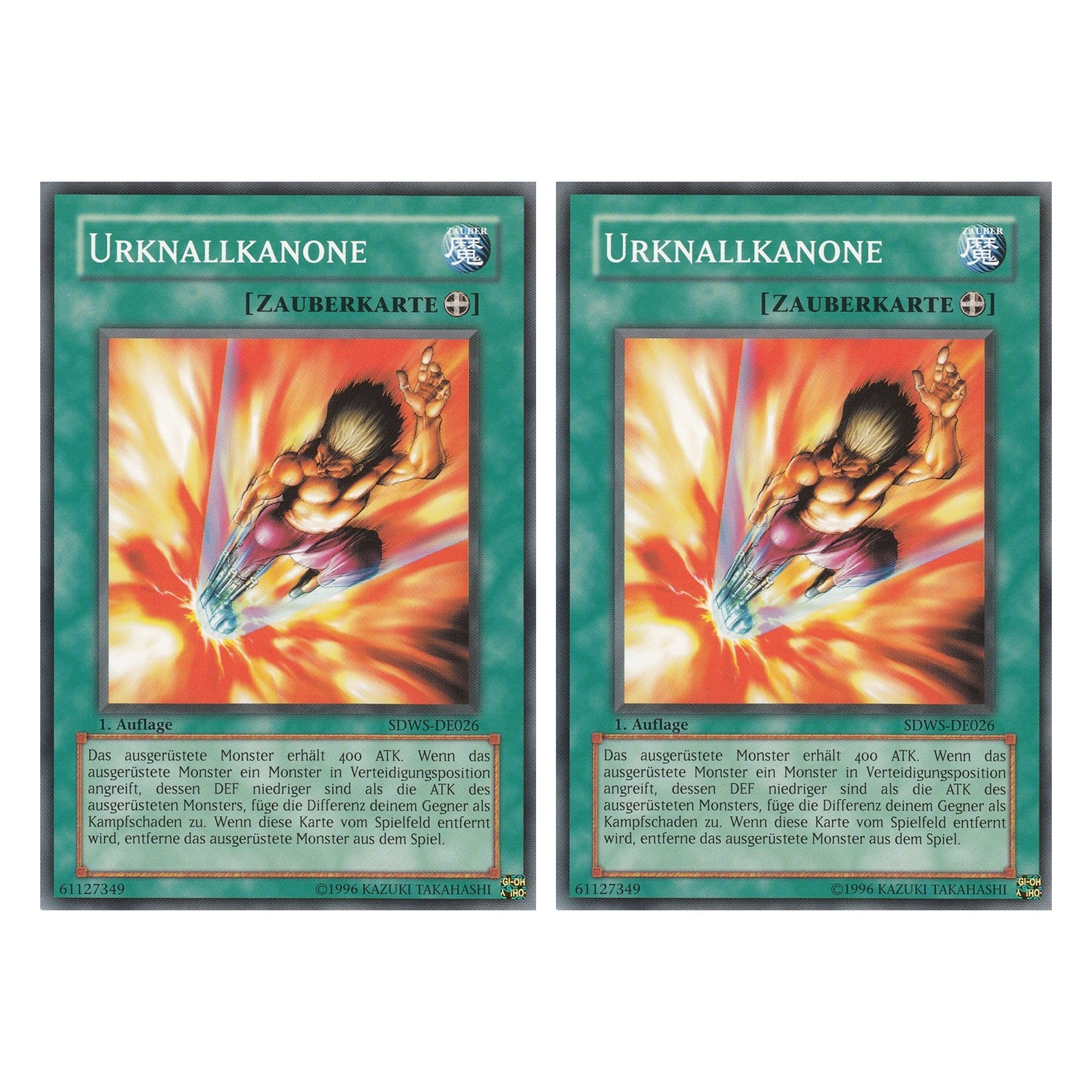 Urknallkanone - SDWS-DE026 - Common - Deutsch - 1. Auflage - Structure Deck: Warrior's Strike - Duo Set (2 Stück) - Yugioh