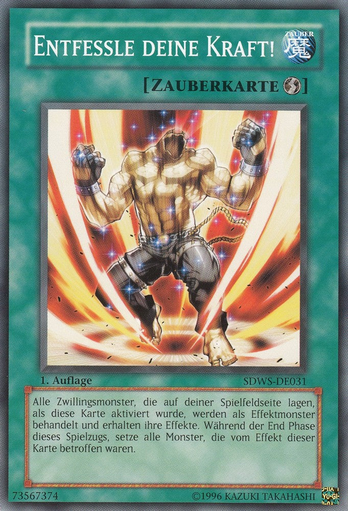Entfessle deine Kraft! - SDWS-DE031 - Common - Deutsch - 1. Auflage - Structure Deck: Warrior's Strike - Yugioh