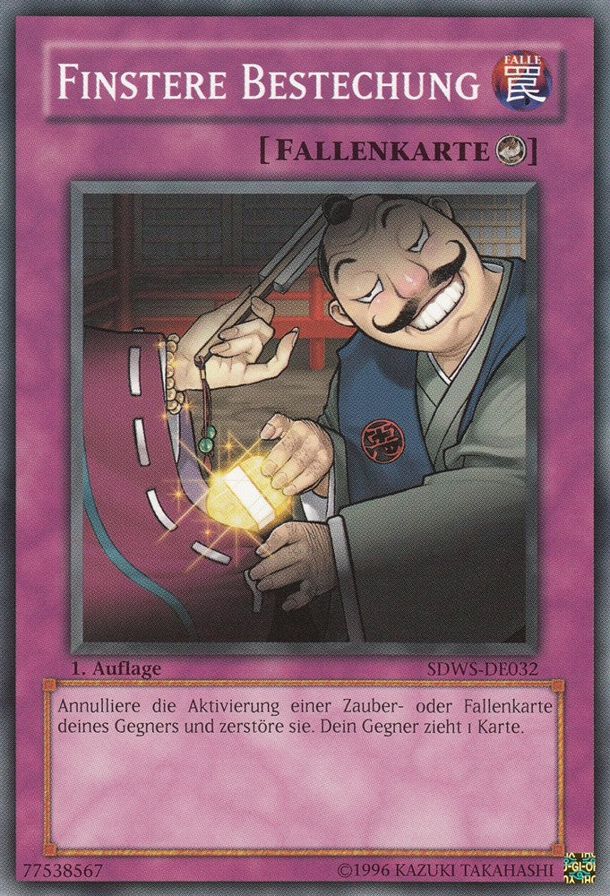 Finstere Bestechung - SDWS-DE032 - Common - Deutsch - 1. Auflage - Structure Deck: Warrior's Strike - Yugioh