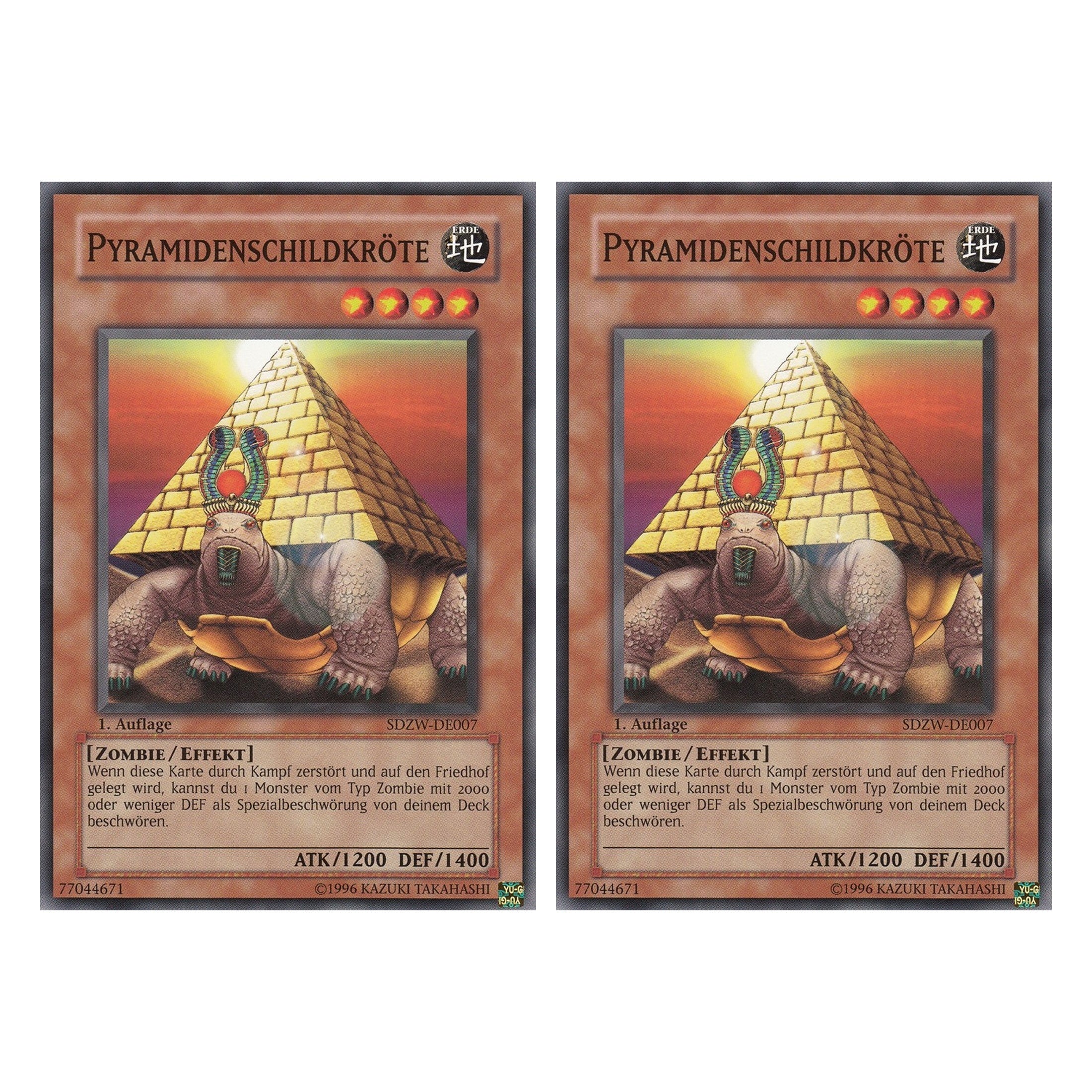 Pyramidenschildkröte - SDZW-DE007 - Common - Deutsch - 1. Auflage - Structure Deck: Zombie World - Duo Set (2 Stück) - Yugioh