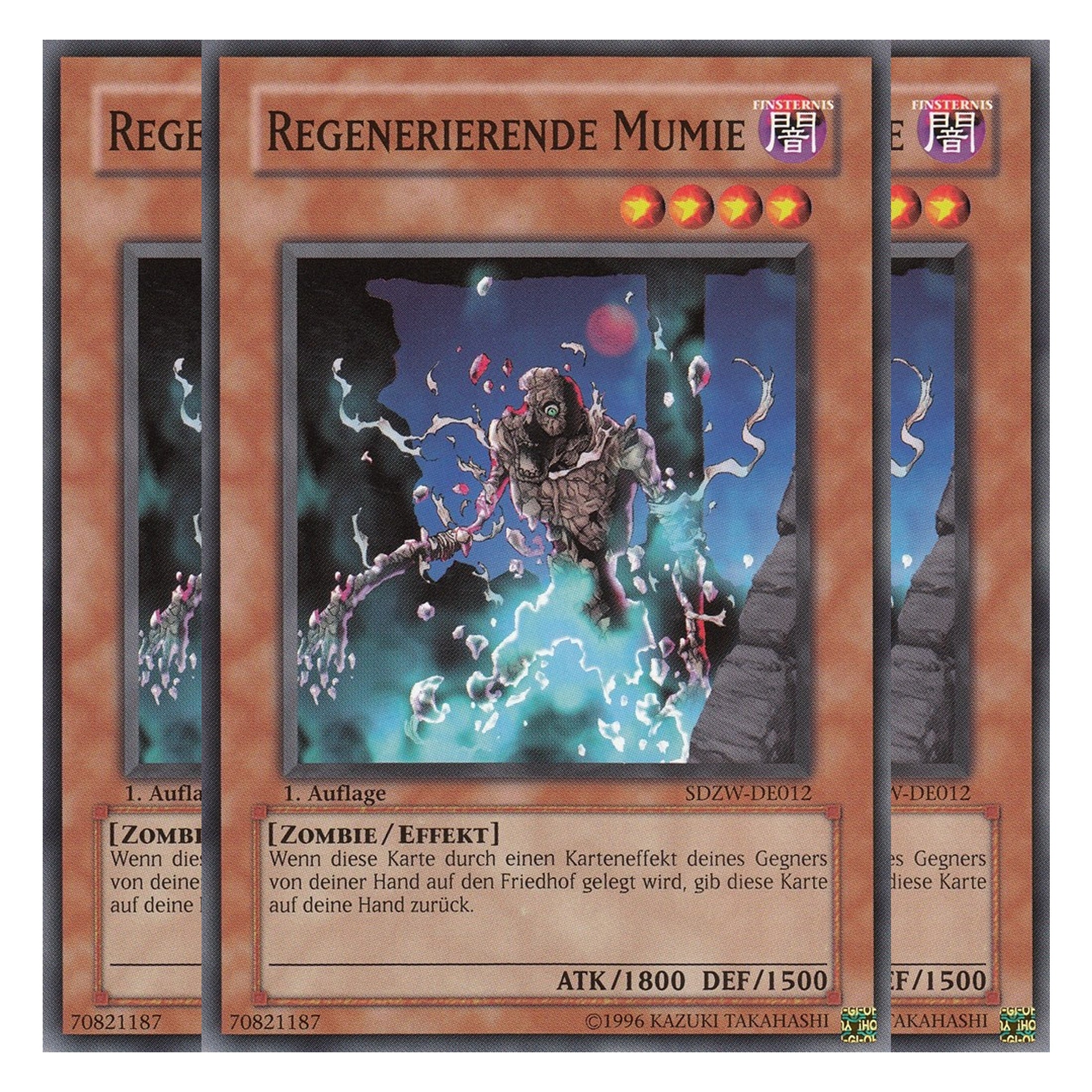 Regenerierende Mumie - SDZW-DE012 - Common - Deutsch - 1. Auflage - Structure Deck: Zombie World - Playset (3 Kopien)
