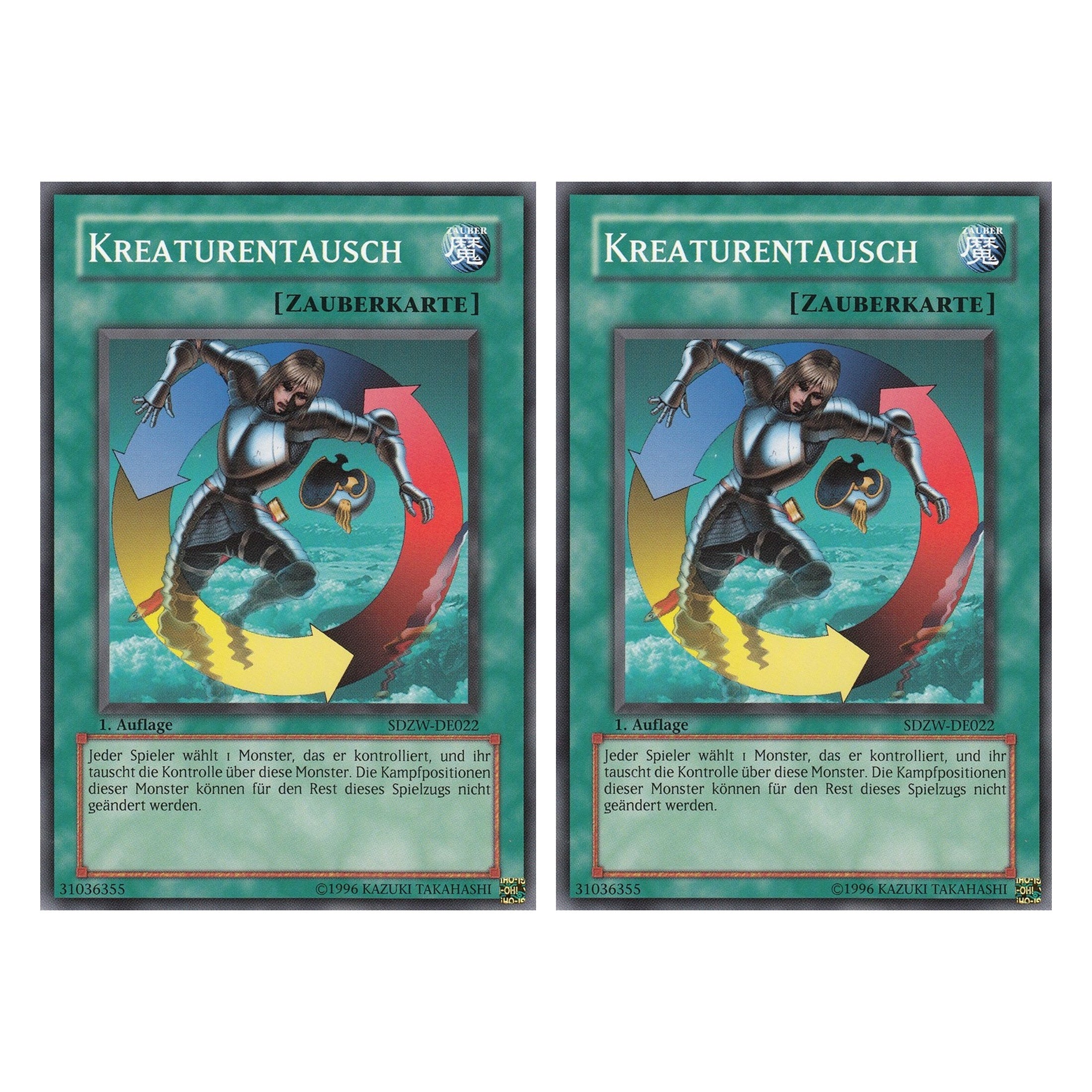 Kreaturentausch - SDZW-DE022 - Common - Deutsch - 1. Auflage - Structure Deck: Zombie World - Duo Set (2 Stück) - Yugioh