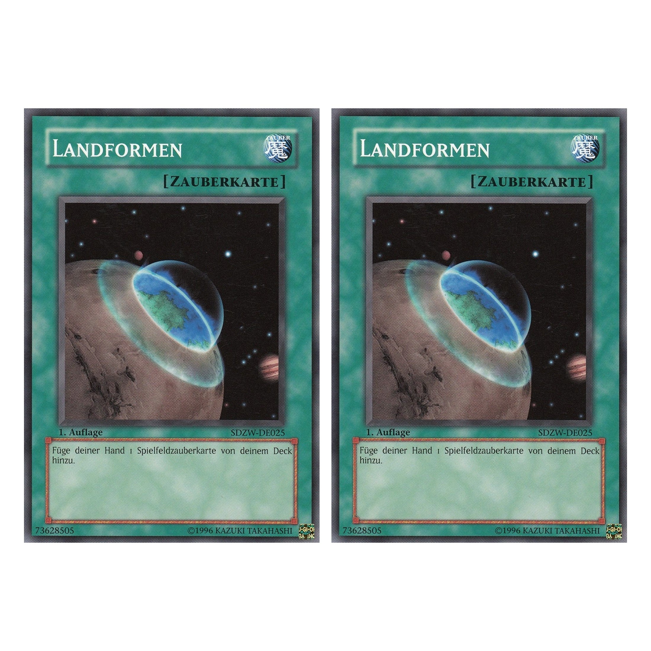 Landformen - SDZW-DE025 - Common - Deutsch - 1. Auflage - Structure Deck: Zombie World - Duo Set (2 Stück) - Yugioh