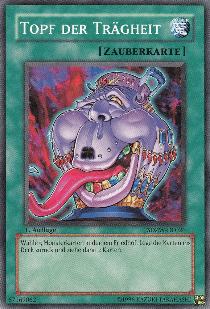 Topf der Trägheit - SDZW-DE026 - Common - Deutsch - 1. Auflage - Structure Deck: Zombie World - Yugioh