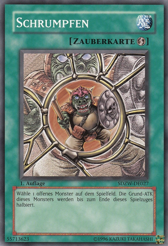 Schrumpfen - SDZW-DE027 - Common - Deutsch - 1. Auflage - Structure Deck: Zombie World - Yugioh