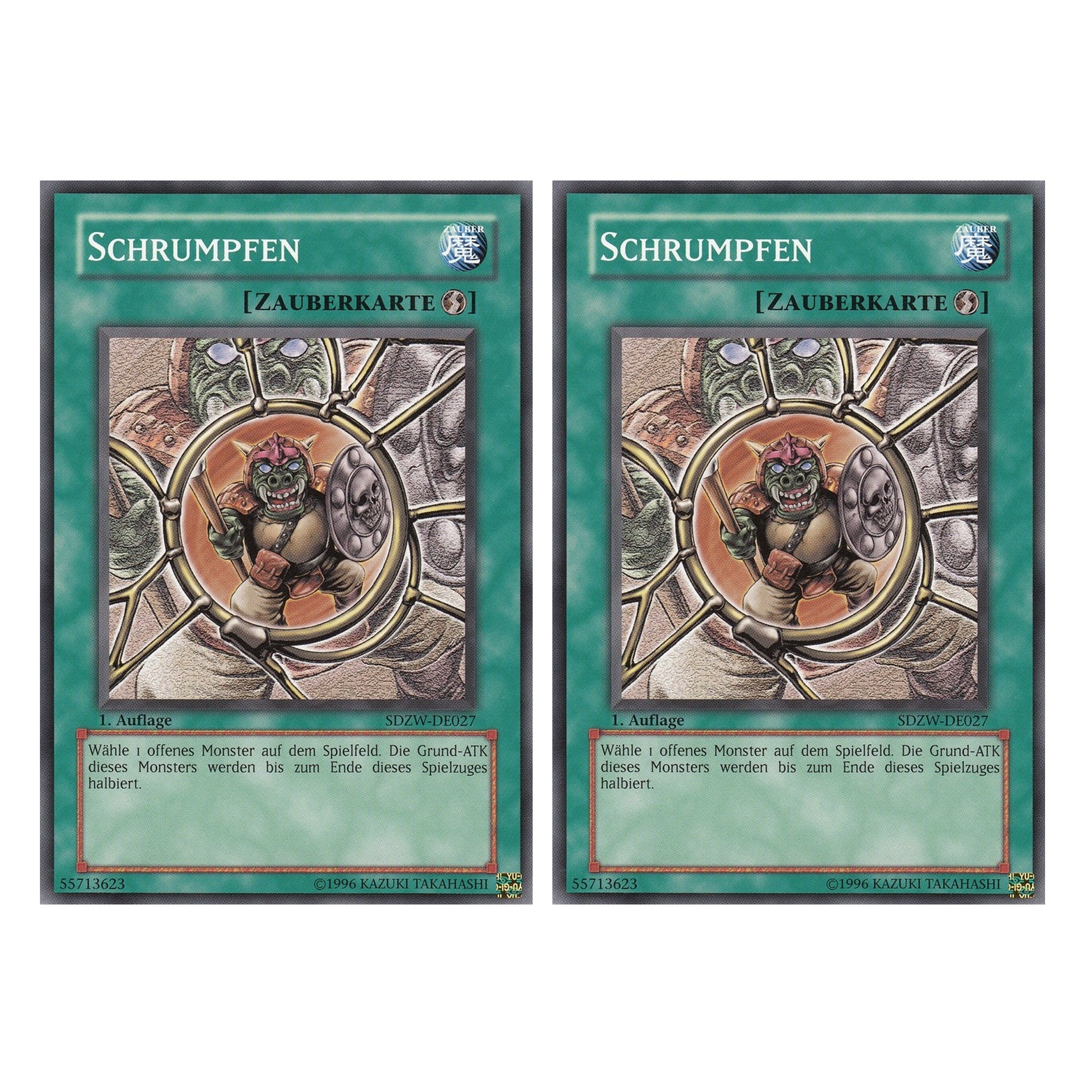 Schrumpfen - SDZW-DE027 - Common - Deutsch - 1. Auflage - Structure Deck: Zombie World - Duo Set (2 Stück) - Yugioh