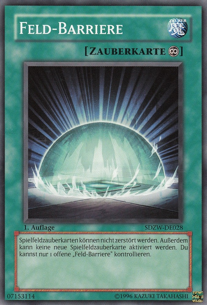 Feld-Barriere - SDZW-DE028 - Common - Deutsch - 1. Auflage - Structure Deck: Zombie World - Yugioh