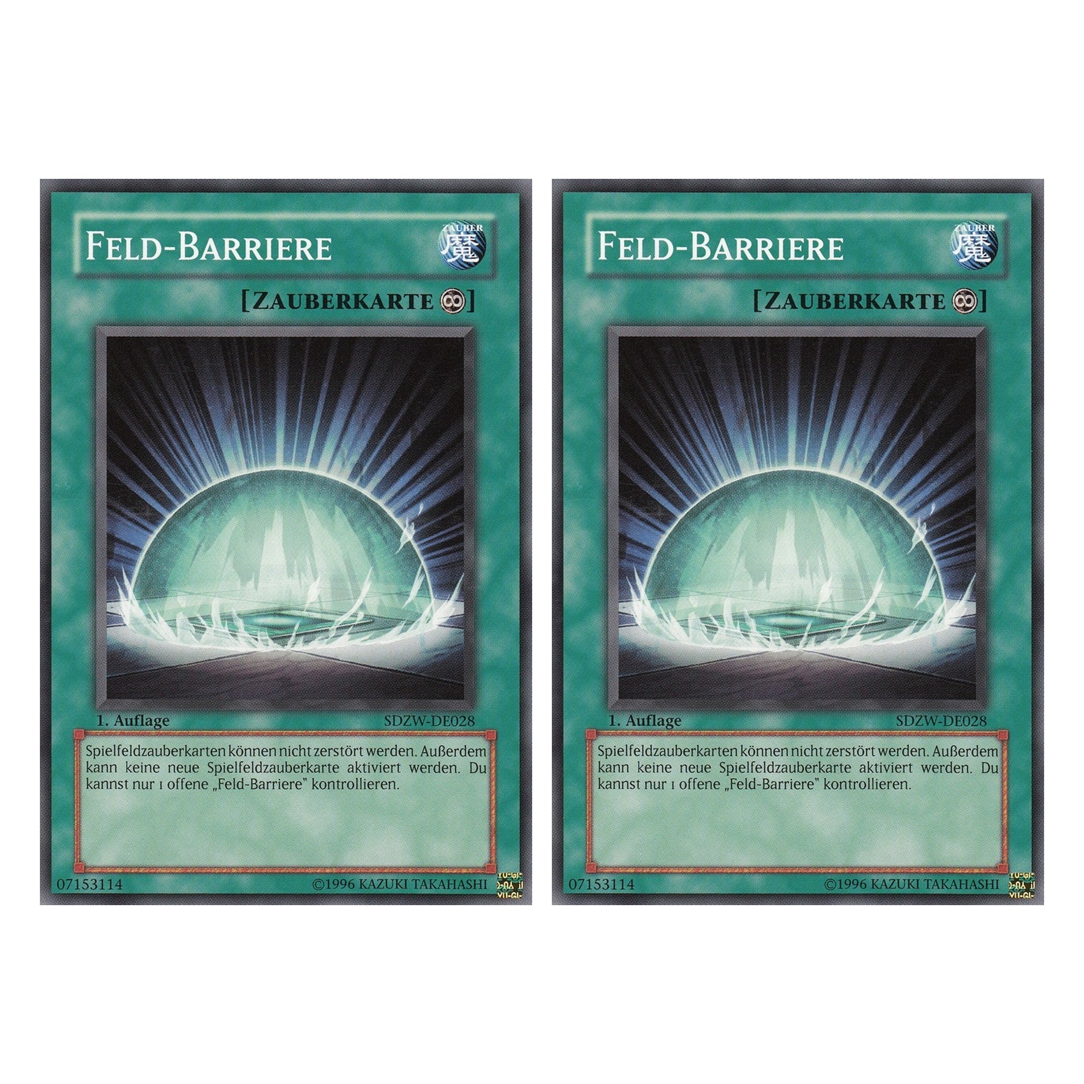 Feld-Barriere - SDZW-DE028 - Common - Deutsch - 1. Auflage - Structure Deck: Zombie World - Duo Set (2 Stück) - Yugioh
