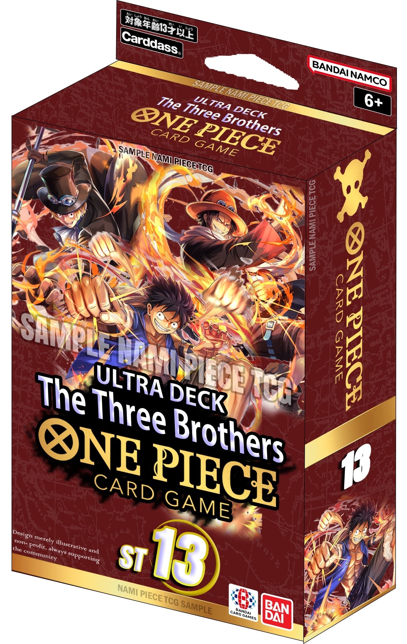 one piece card game the three brothers ultra deck One Piece Card Game - Ultra Deck: The Three Brothers - ST13