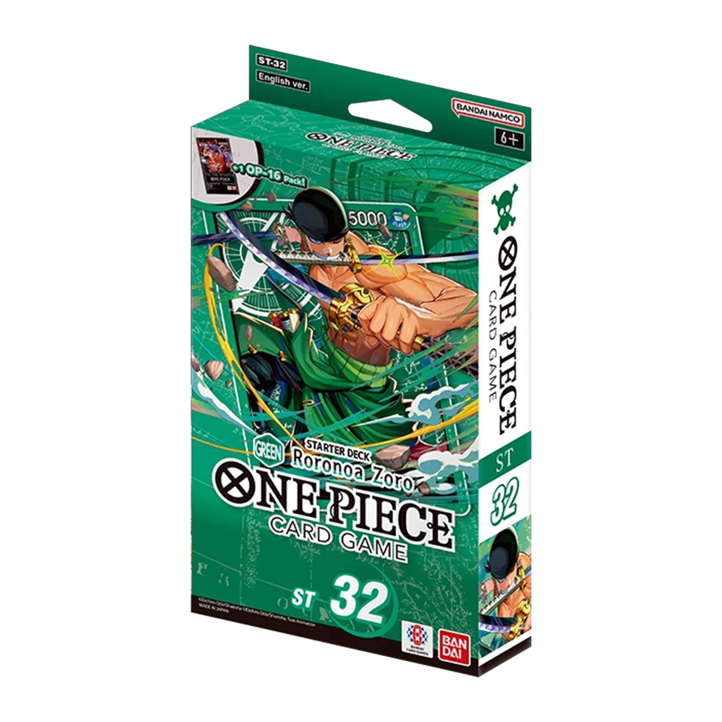 One Piece Card Game Starter Deck ST-32 – Green Roronoa Zoro
