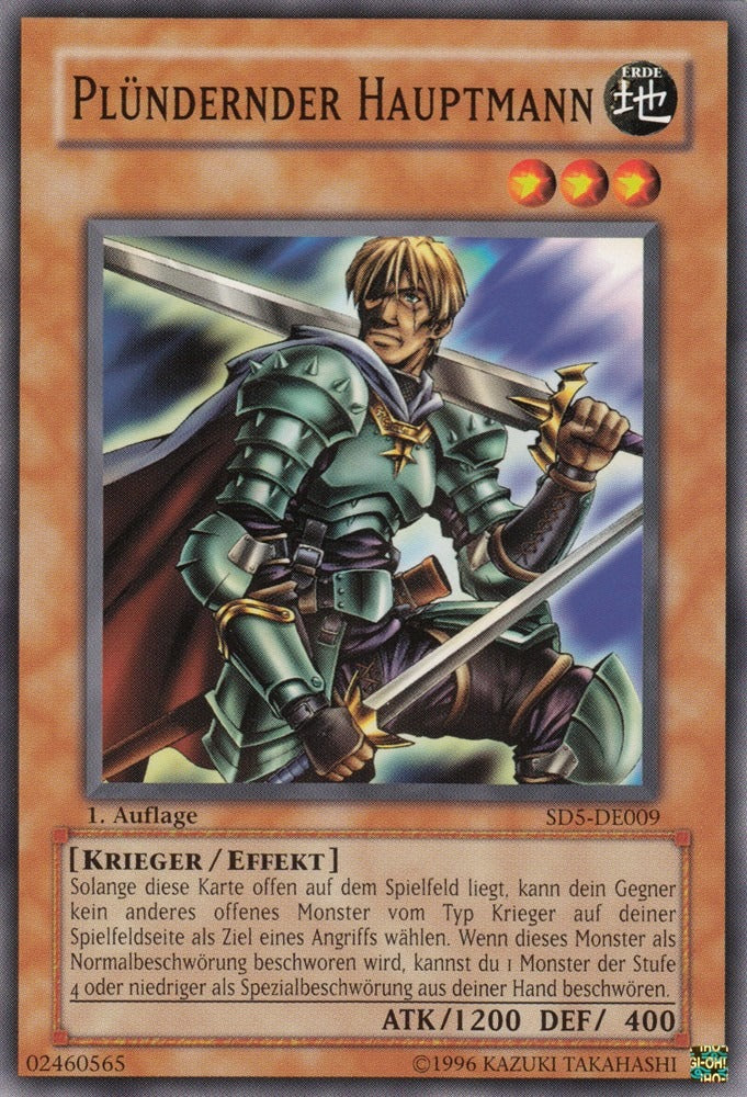 Plündernder Hauptmann - SD5-DE009 - Common - Deutsch - 1. Auflage - Structure Deck: Warrior's Triumph - Yugioh