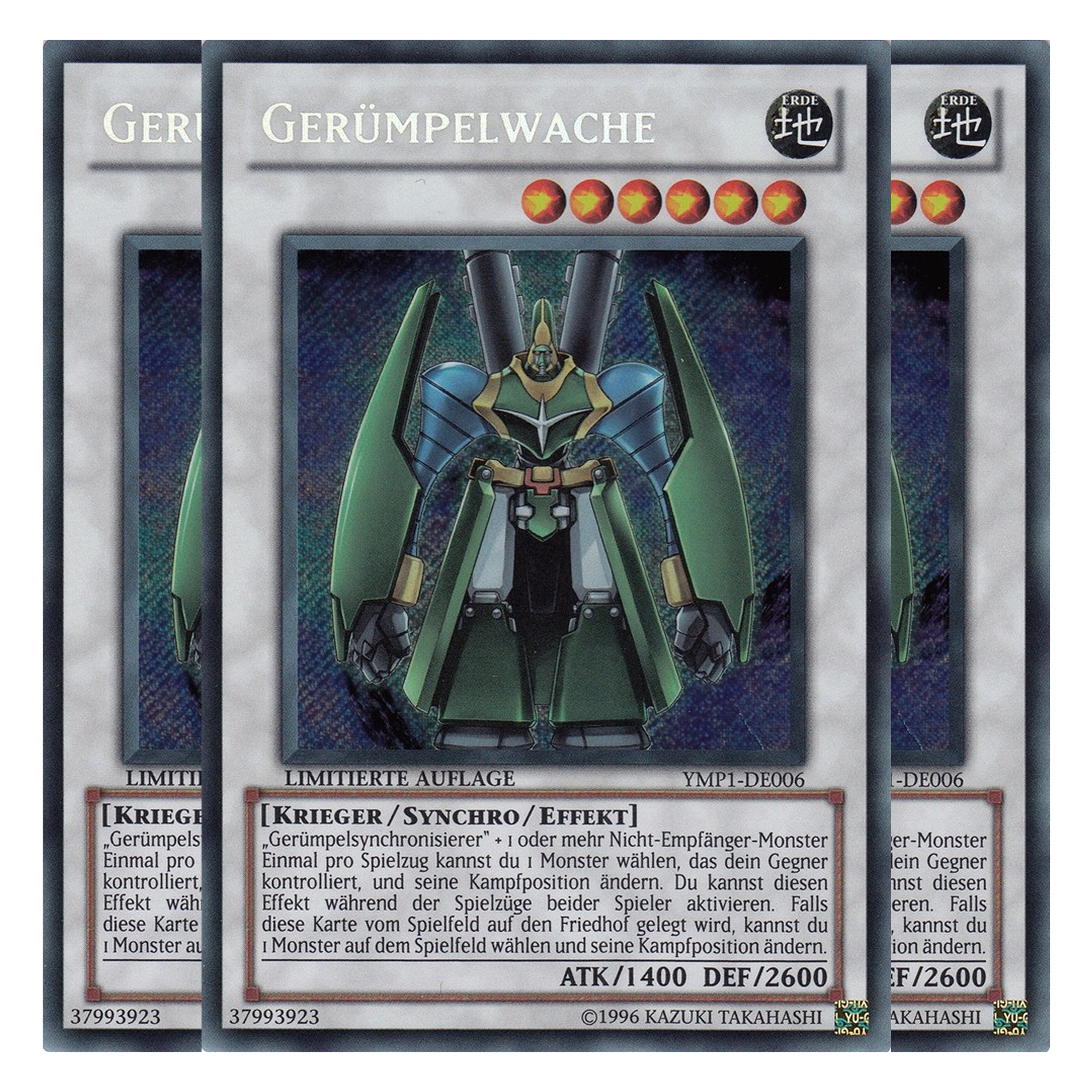Gerümpelwache - YMP1-DE006 - Secret Rare - Deutsch - 1. Auflage - 3D Bonds Beyond Time Movie Pack - Playset (3 Kopien)