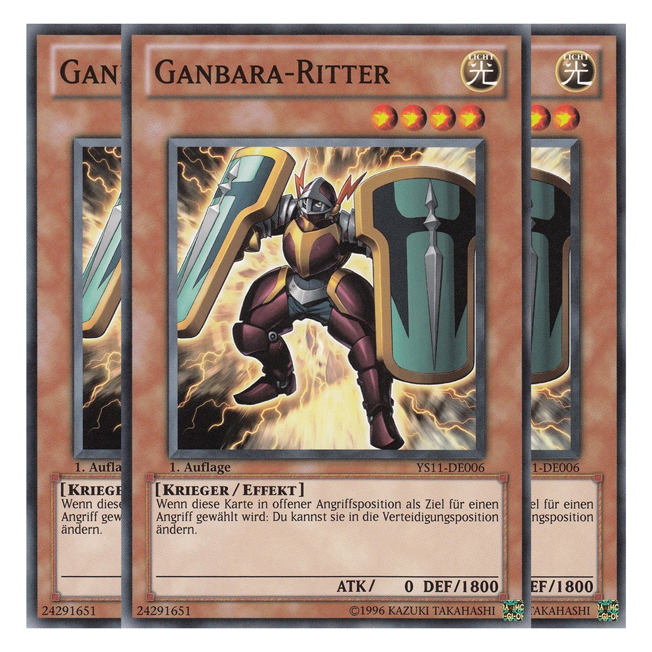 Ganbara-Ritter - YS11-DE006 - Common - Deutsch - 1. Auflage - Starter Deck: Dawn of the Xyz - Playset (3 Kopien)