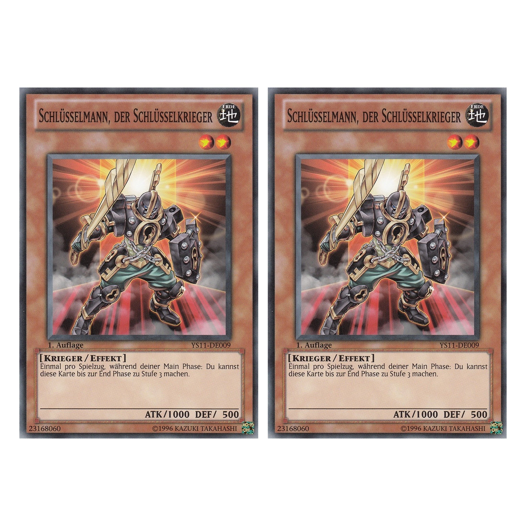 Schlüsselmann, der Schlüsselkrieger - YS11-DE009 - Common - Deutsch - 1. Auflage - Starter Deck: Dawn of the Xyz - Duo Set (2 Stück) - Yugioh