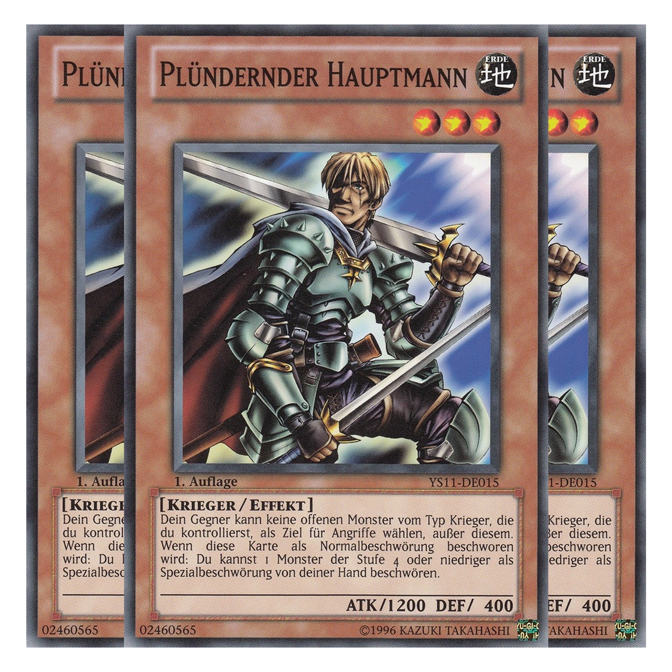 Plündernder Hauptmann - YS11-DE015 - Common - Deutsch - 1. Auflage - Starter Deck: Dawn of the Xyz - Playset (3 Kopien)