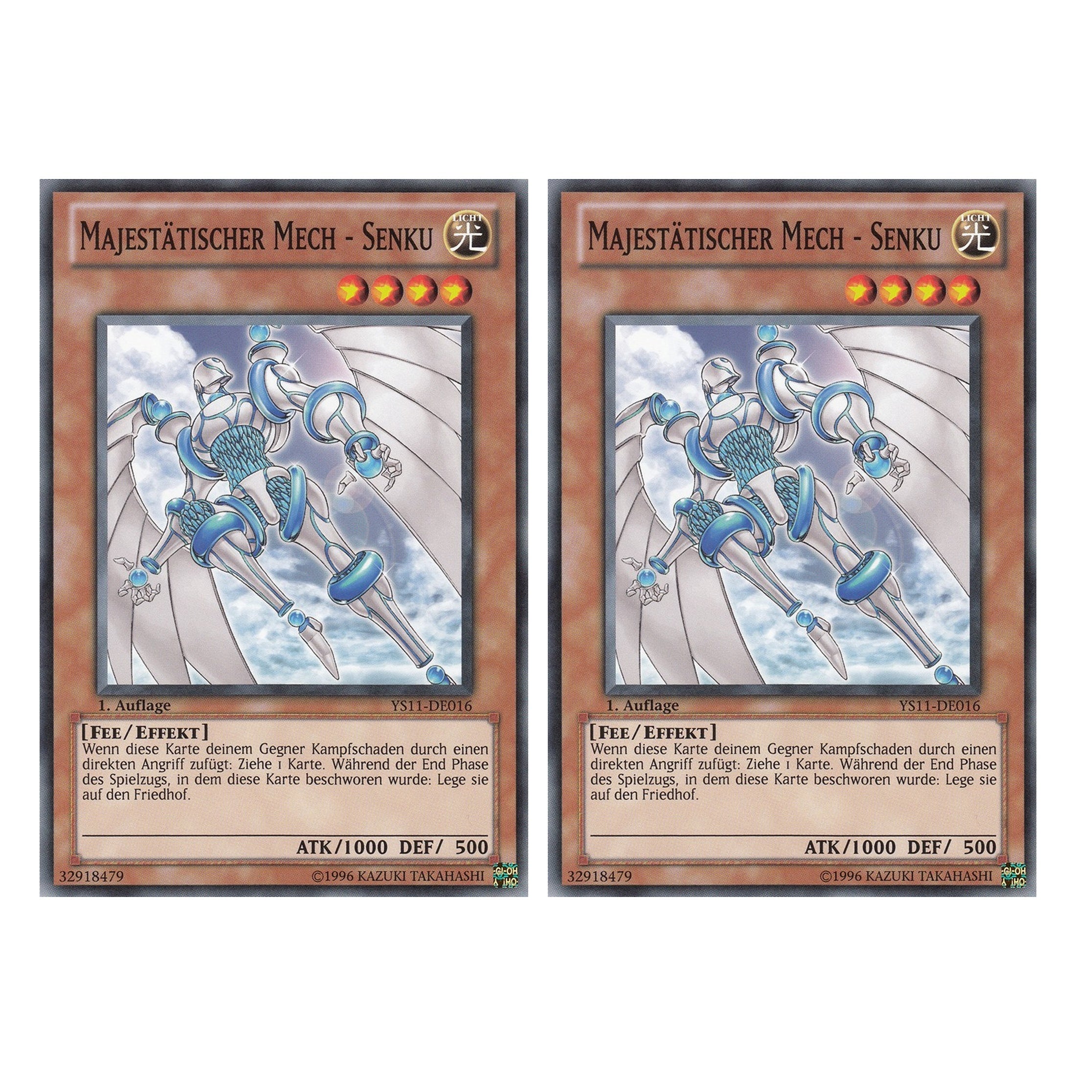 Majestätischer Mech - Senku - YS11-DE016 - Common - Deutsch - 1. Auflage - Starter Deck: Dawn of the Xyz - Duo Set (2 Stück) - Yugioh