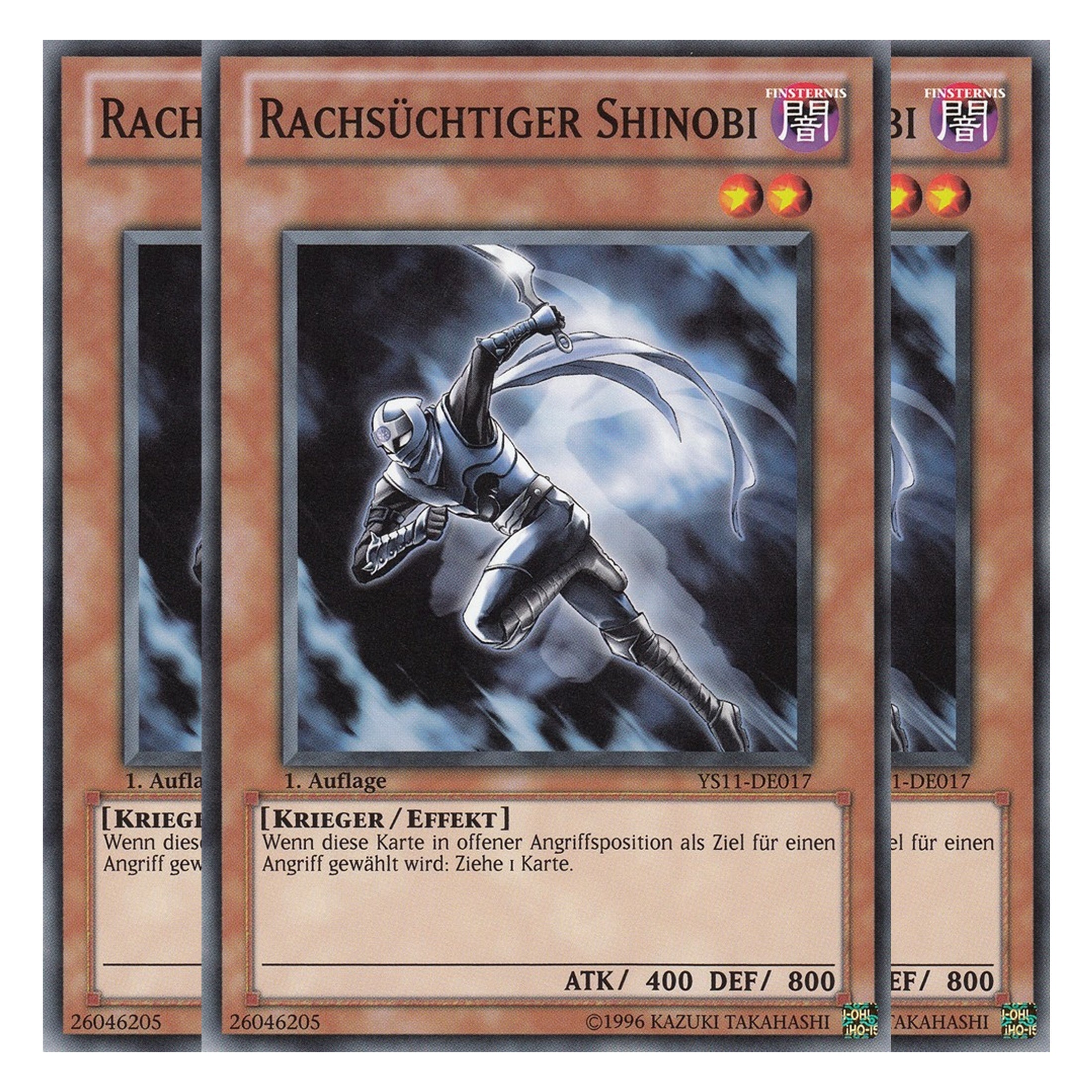 Rachsüchtiger Shinobi - YS11-DE017 - Common - Deutsch - 1. Auflage - Starter Deck: Dawn of the Xyz - Playset (3 Kopien)