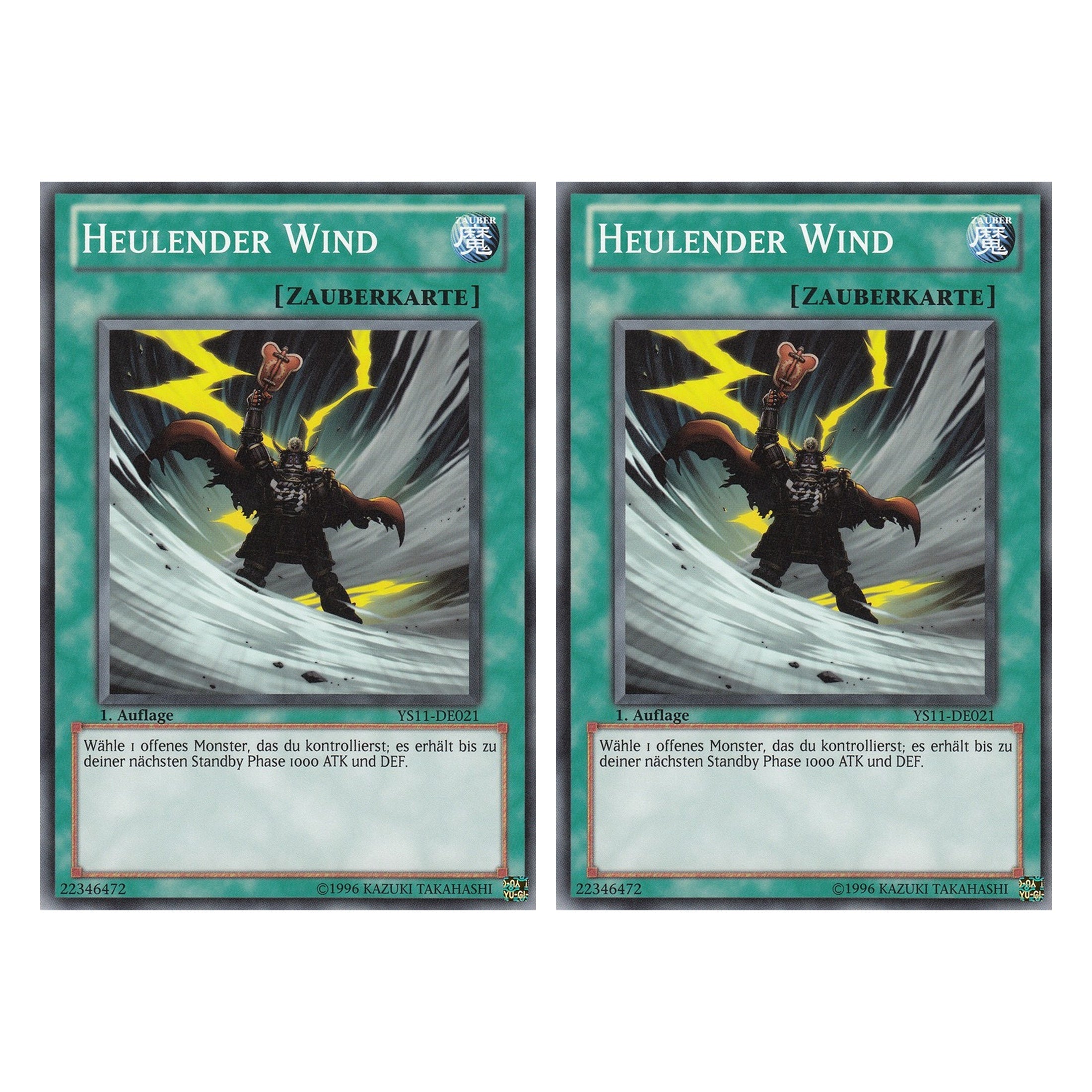 Heulender Wind - YS11-DE021 - Common - Deutsch - 1. Auflage - Starter Deck: Dawn of the Xyz - Duo Set (2 Stück) - Yugioh