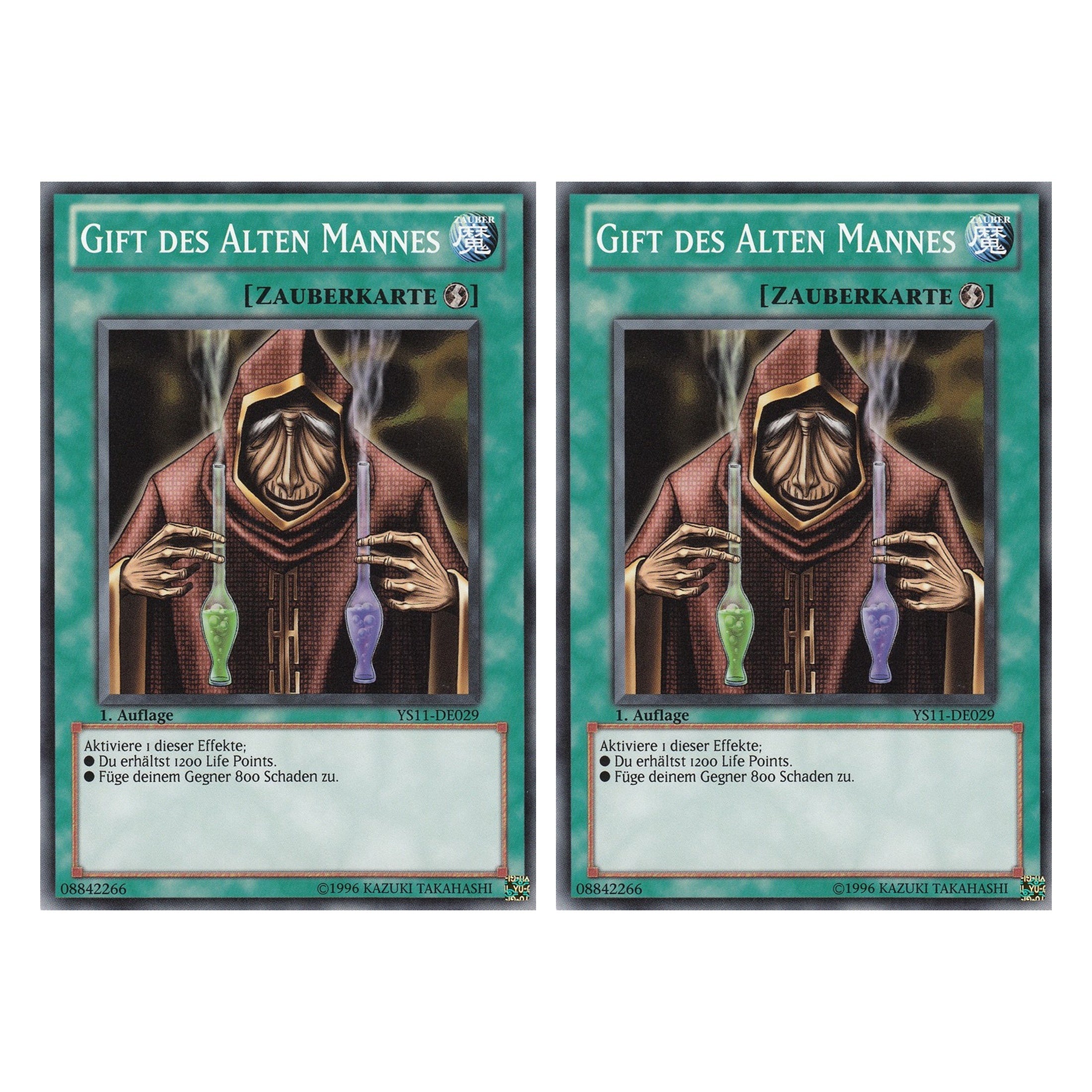 Gift des Alten Mannes - YS11-DE029 - Common - Deutsch - 1. Auflage - Starter Deck: Dawn of the Xyz - Duo Set (2 Stück) - Yugioh