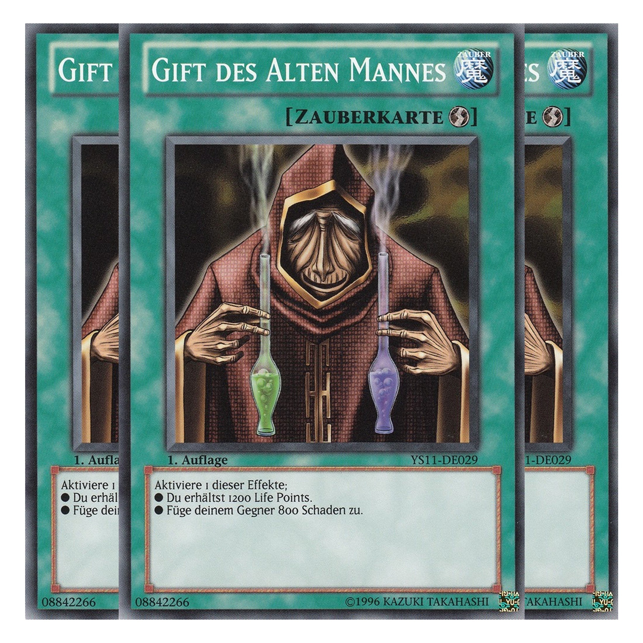 Gift des Alten Mannes - YS11-DE029 - Common - Deutsch - 1. Auflage - Starter Deck: Dawn of the Xyz - Playset (3 Kopien)