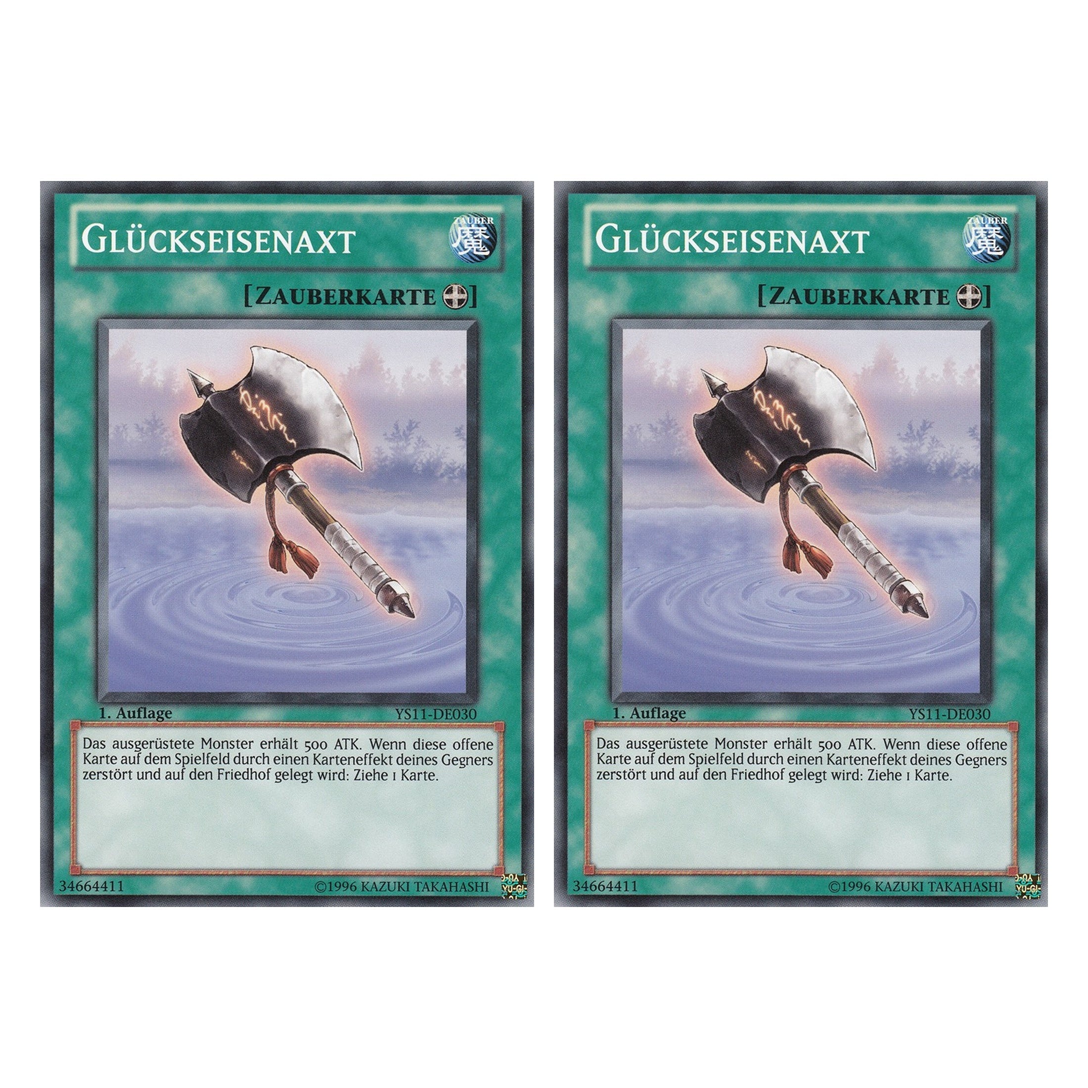 Glückseisenaxt - YS11-DE030 - Common - Deutsch - 1. Auflage - Starter Deck: Dawn of the Xyz - Duo Set (2 Stück) - Yugioh