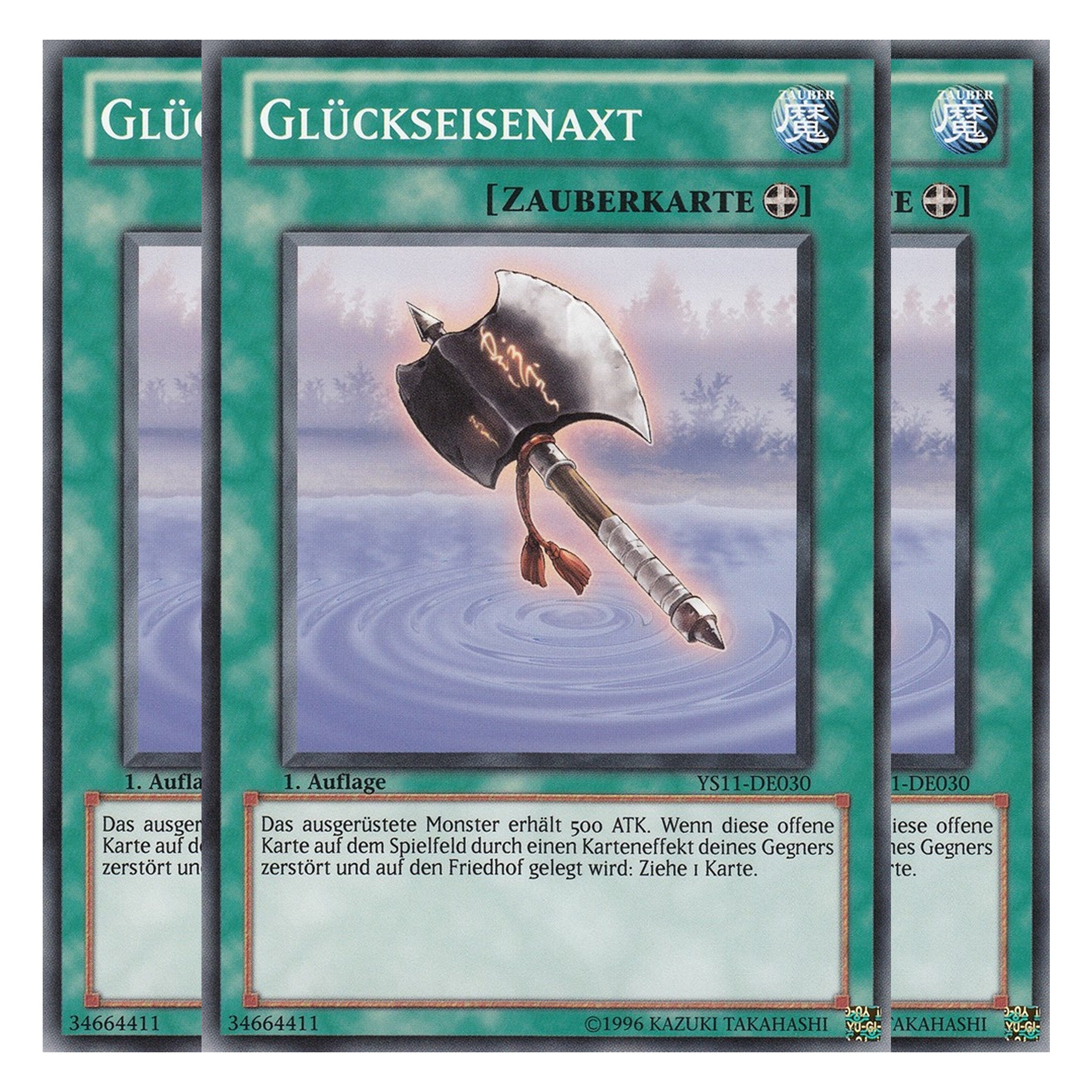 Glückseisenaxt - YS11-DE030 - Common - Deutsch - 1. Auflage - Starter Deck: Dawn of the Xyz - Playset (3 Kopien)
