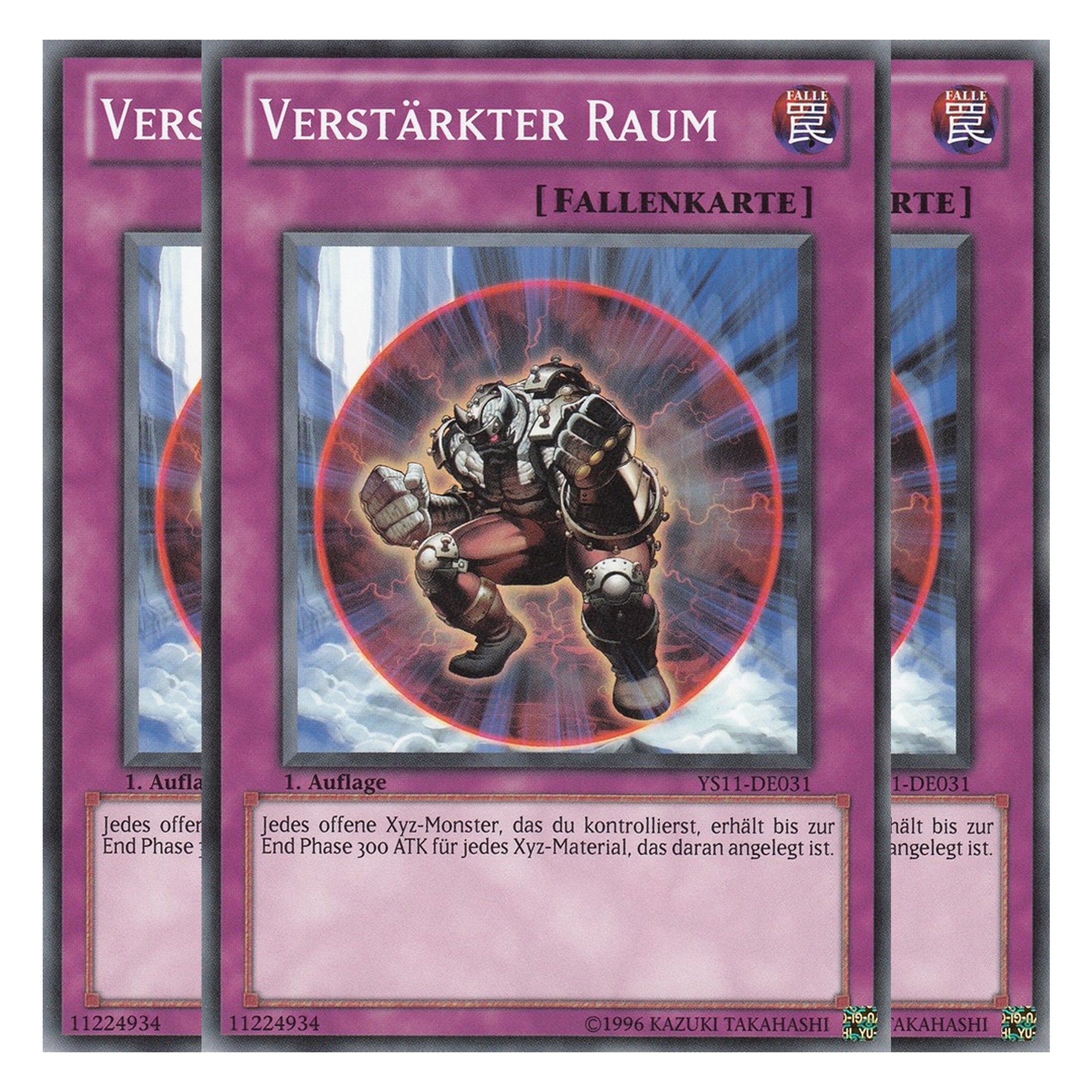 Verstärkter Raum - YS11-DE031 - Common - Deutsch - 1. Auflage - Starter Deck: Dawn of the Xyz - Playset (3 Kopien)