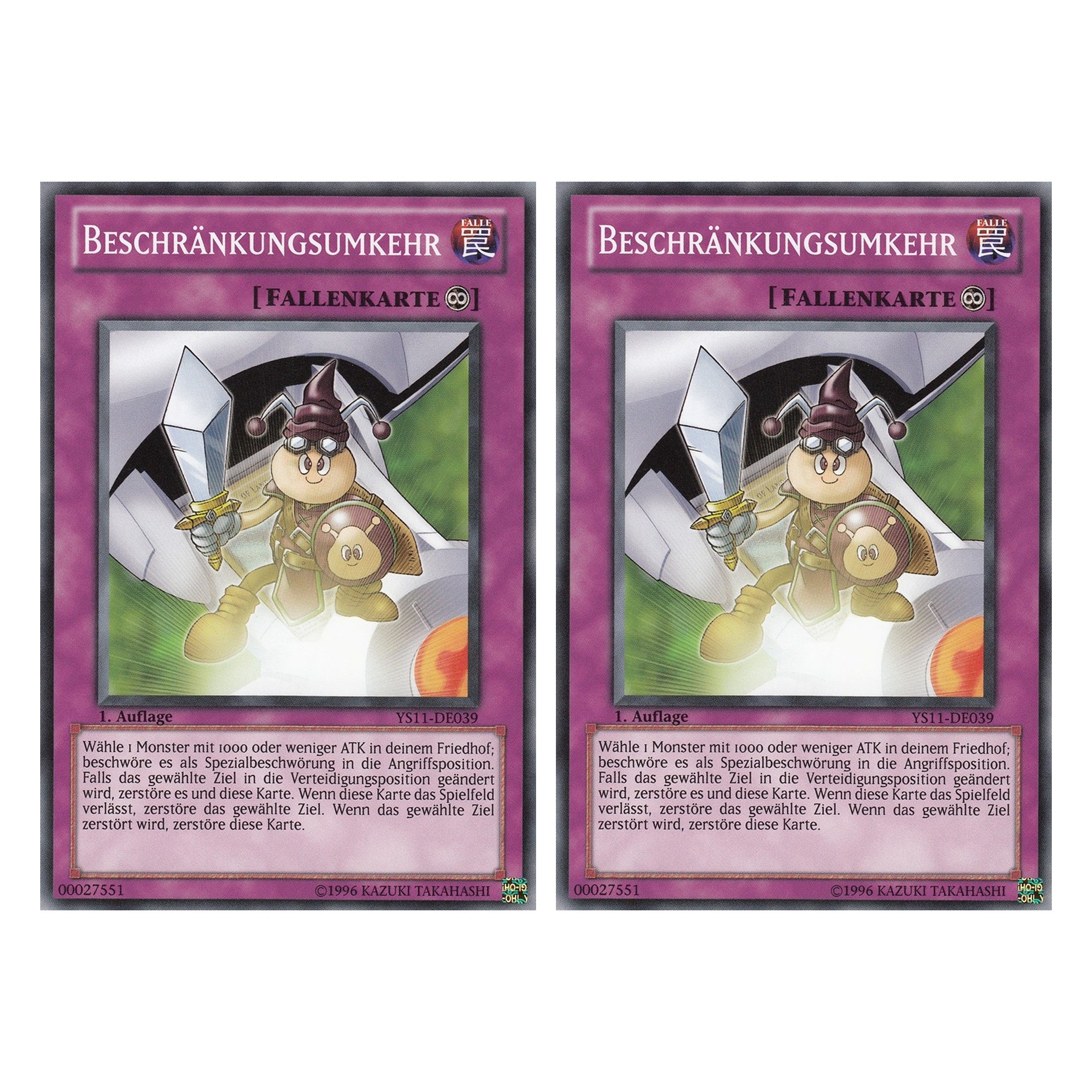 Beschränkungsumkehr - YS11-DE039 - Common - Deutsch - 1. Auflage - Starter Deck: Dawn of the Xyz - Duo Set (2 Stück) - Yugioh