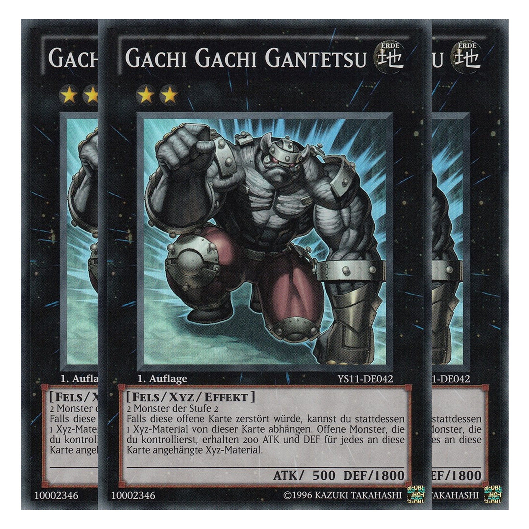 Gachi Gachi Gantetsu - YS11-DE042 - Super Rare - Deutsch - 1. Auflage - Starter Deck: Dawn of the Xyz - Playset (3 Kopien)
