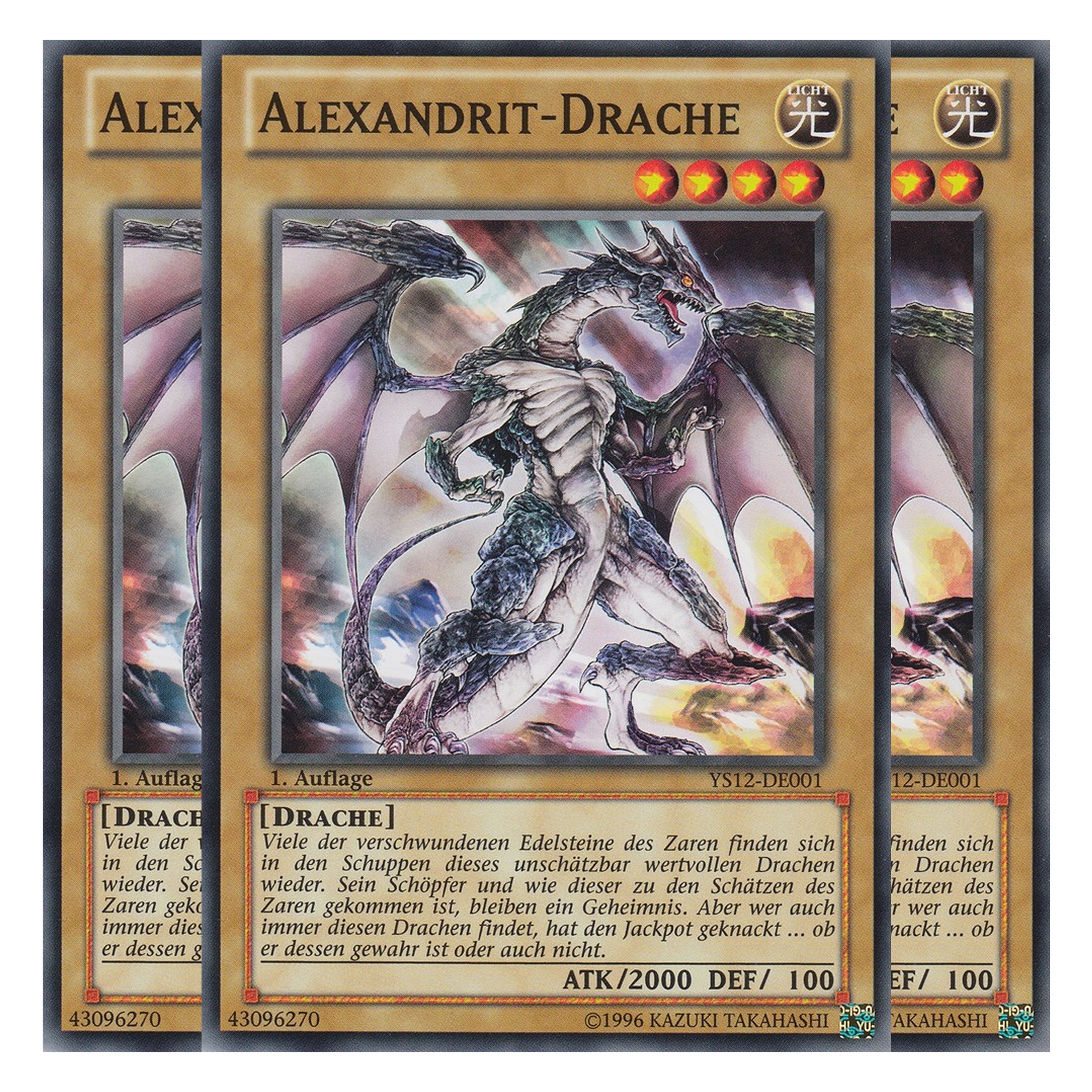 Alexandrit-Drache - YS12-DE001 - Common - Deutsch - 1. Auflage - Starter Deck: Xyz Symphony - Playset (3 Kopien)