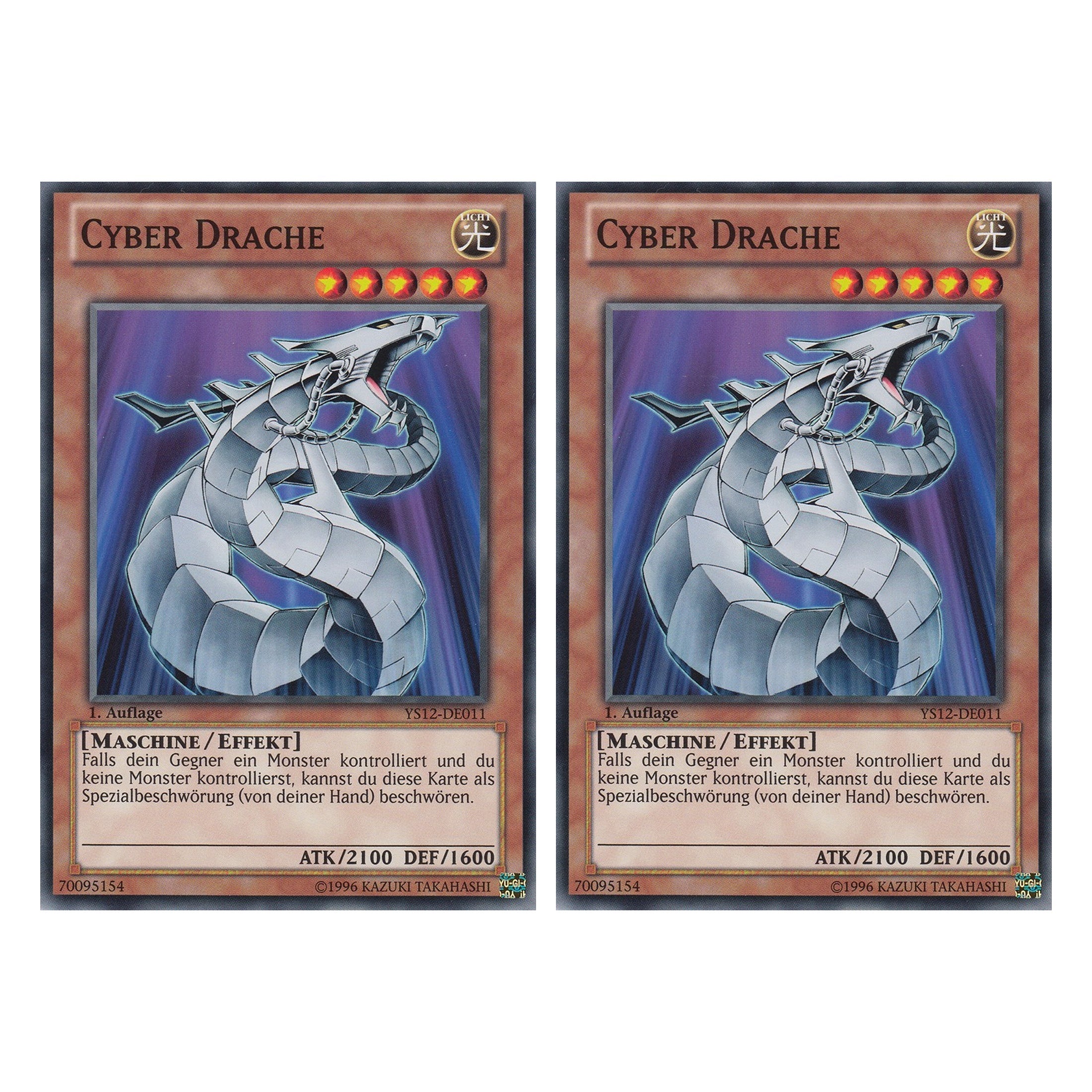 Cyber Drache - YS12-DE011 - Common - Deutsch - 1. Auflage - Starter Deck: Xyz Symphony - Duo Set (2 Stück) - Yugioh