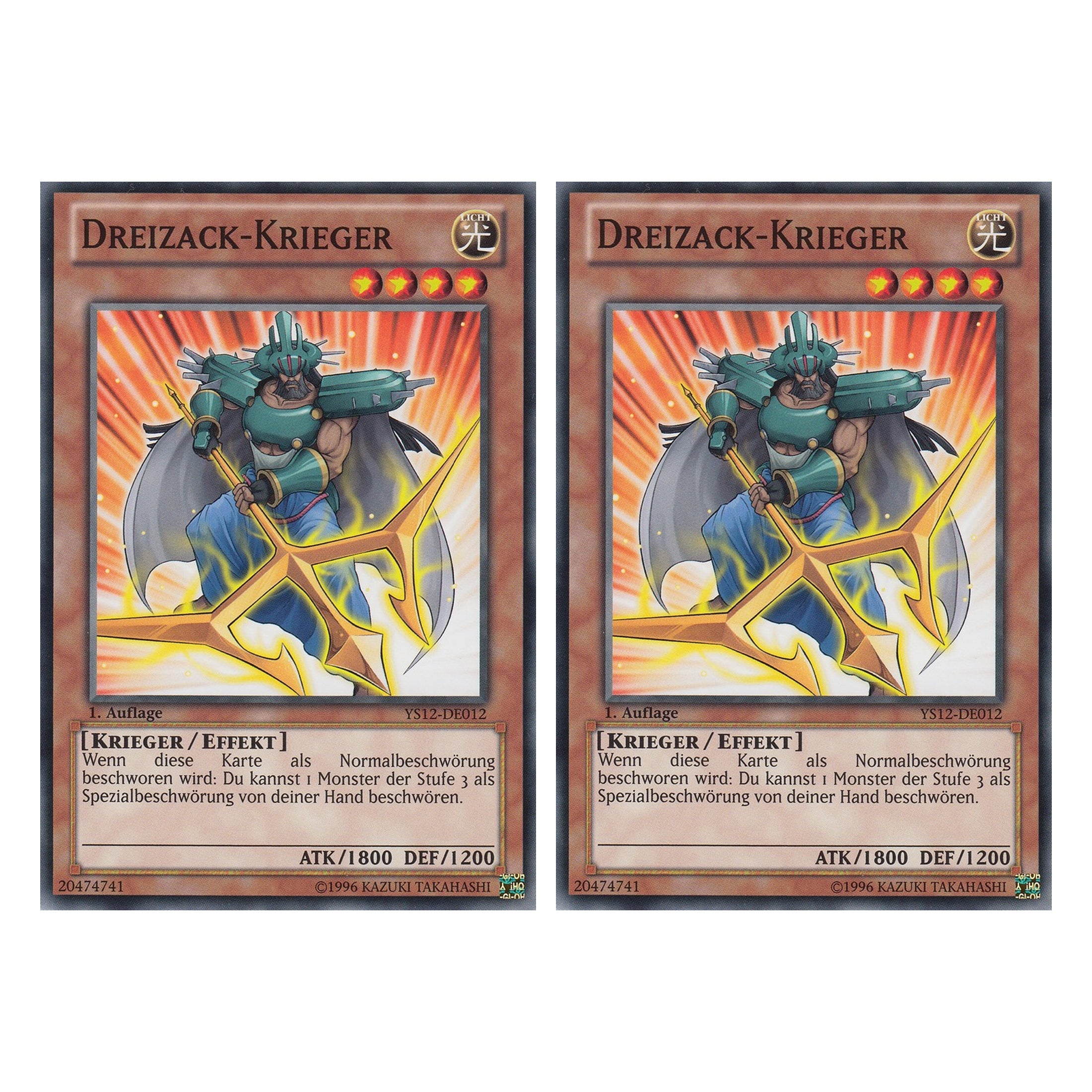 Dreizack-Krieger - YS12-DE012 - Common - Deutsch - 1. Auflage - Starter Deck: Xyz Symphony - Duo Set (2 Stück) - Yugioh
