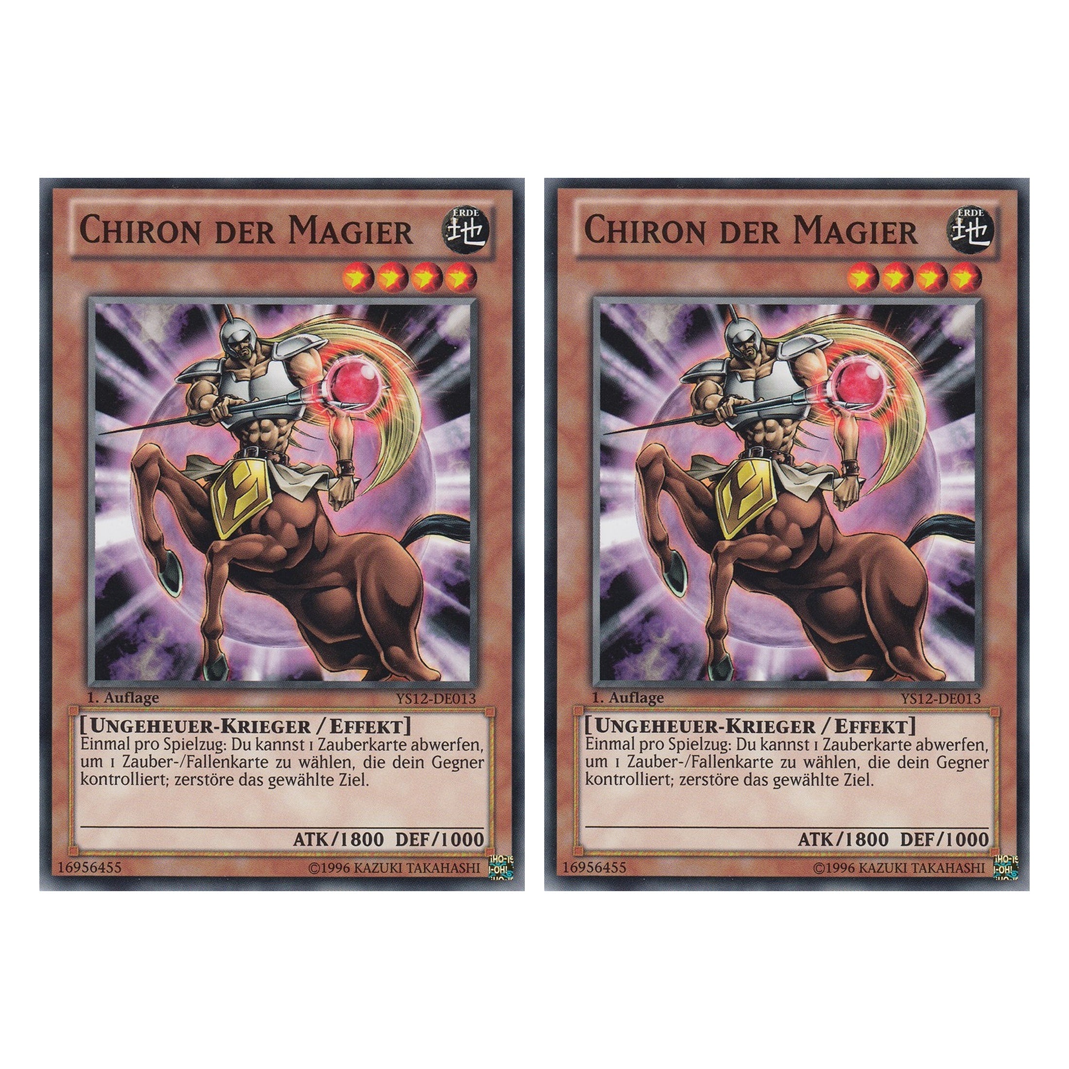 Chiron der Magier - YS12-DE013 - Common - Deutsch - 1. Auflage - Starter Deck: Xyz Symphony - Duo Set (2 Stück) - Yugioh