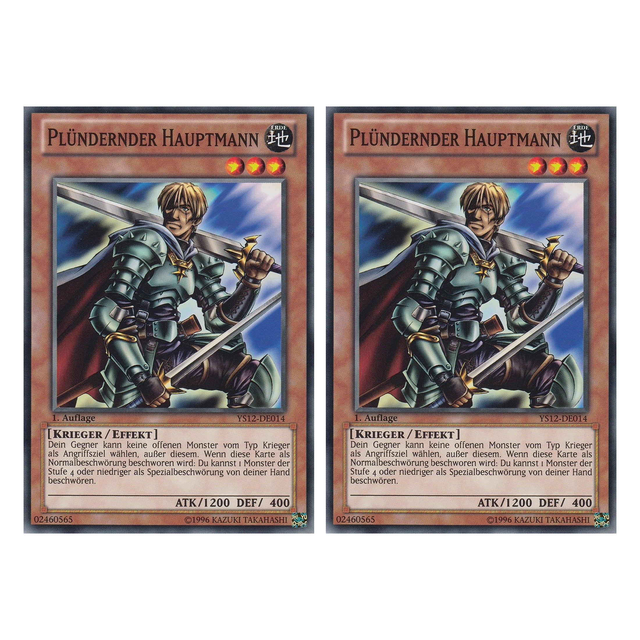 Plündernder Hauptmann - YS12-DE014 - Common - Deutsch - 1. Auflage - Starter Deck: Xyz Symphony - Duo Set (2 Stück) - Yugioh