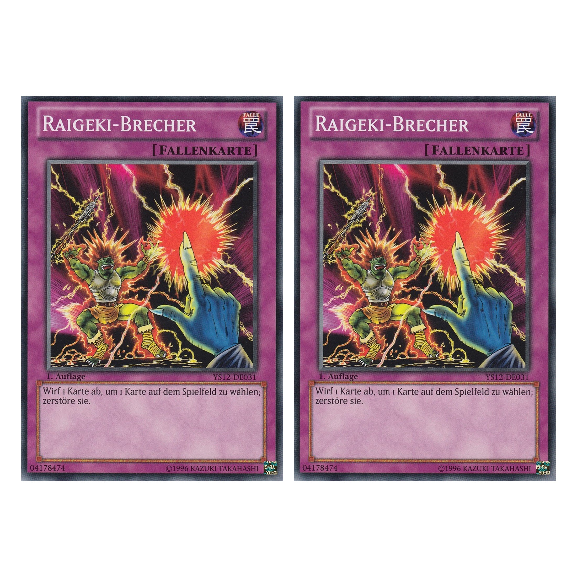Raigeki-Brecher - YS12-DE031 - Common - Deutsch - 1. Auflage - Starter Deck: Xyz Symphony - Duo Set (2 Stück) - Yugioh