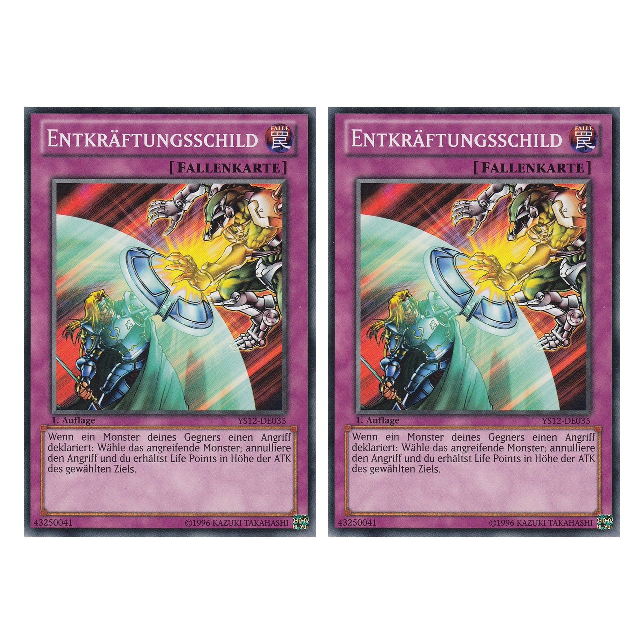 Entkräftungsschild - YS12-DE035 - Common - Deutsch - 1. Auflage - Starter Deck: Xyz Symphony - Duo Set (2 Stück) - Yugioh