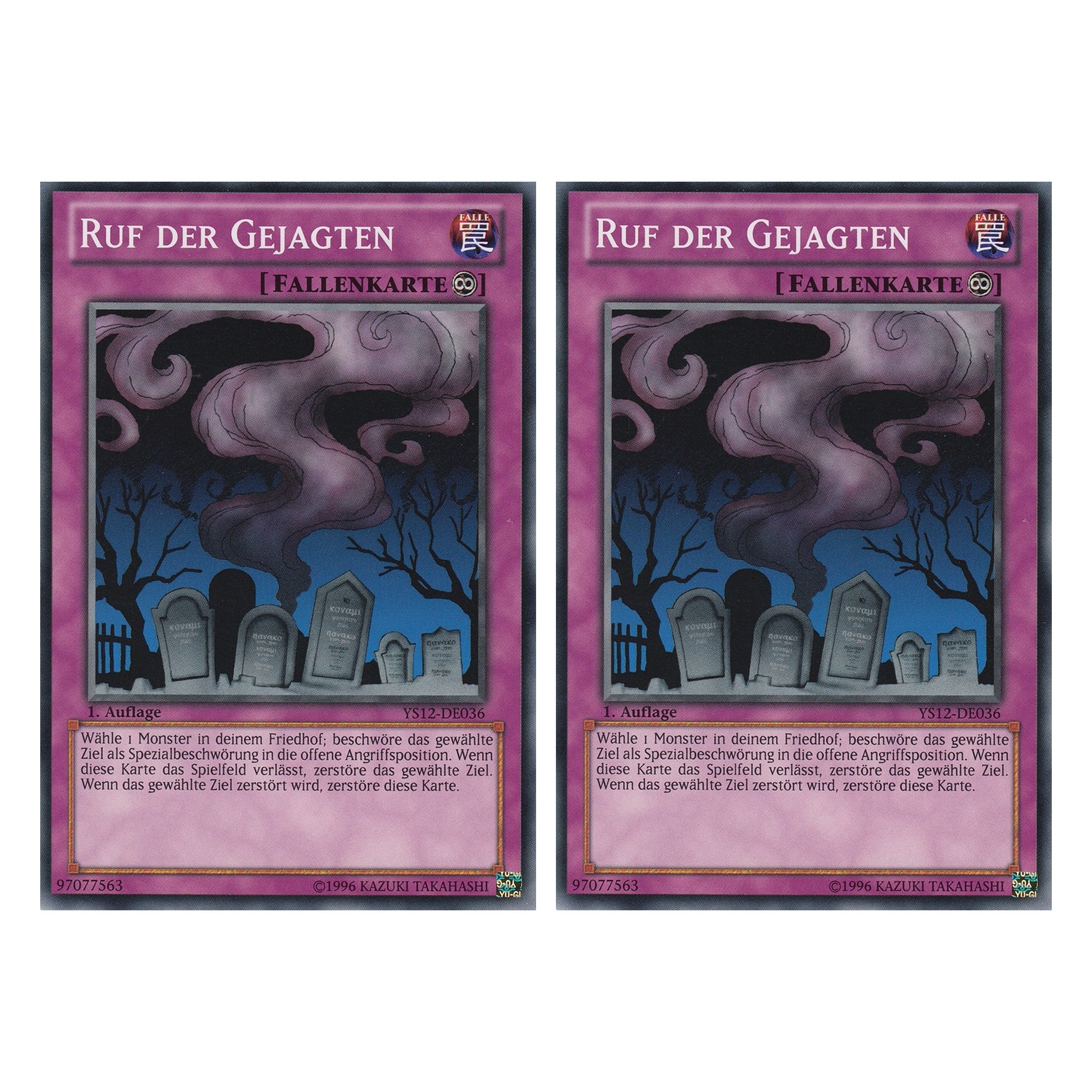 Ruf der Gejagten - YS12-DE036 - Common - Deutsch - 1. Auflage - Starter Deck: Xyz Symphony - Duo Set (2 Stück) - Yugioh