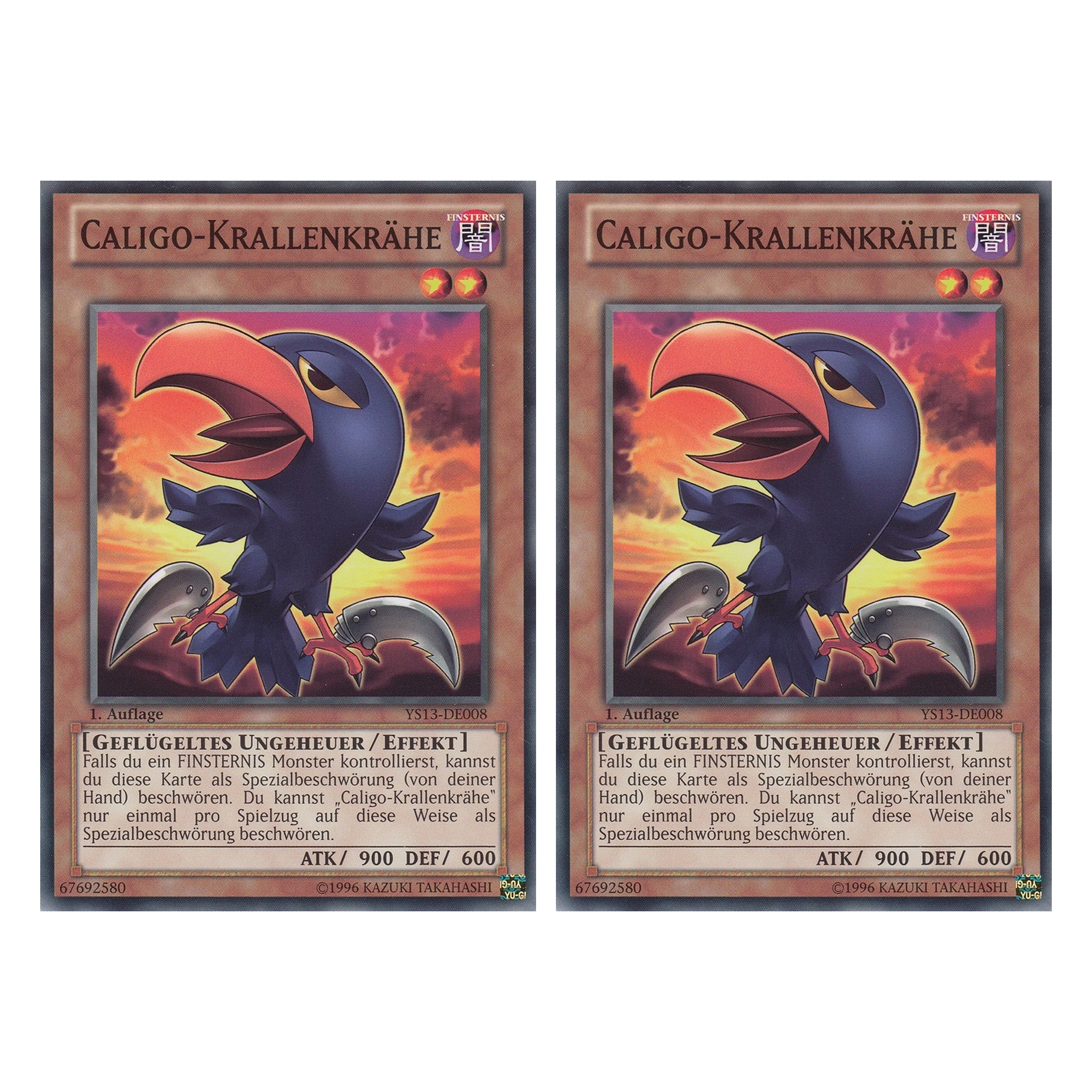 Caligo-Krallenkrähe - YS13-DE008 - Common - Deutsch - 1. Auflage - Super Starter: V for Victory - Duo Set (2 Stück) - Yugioh