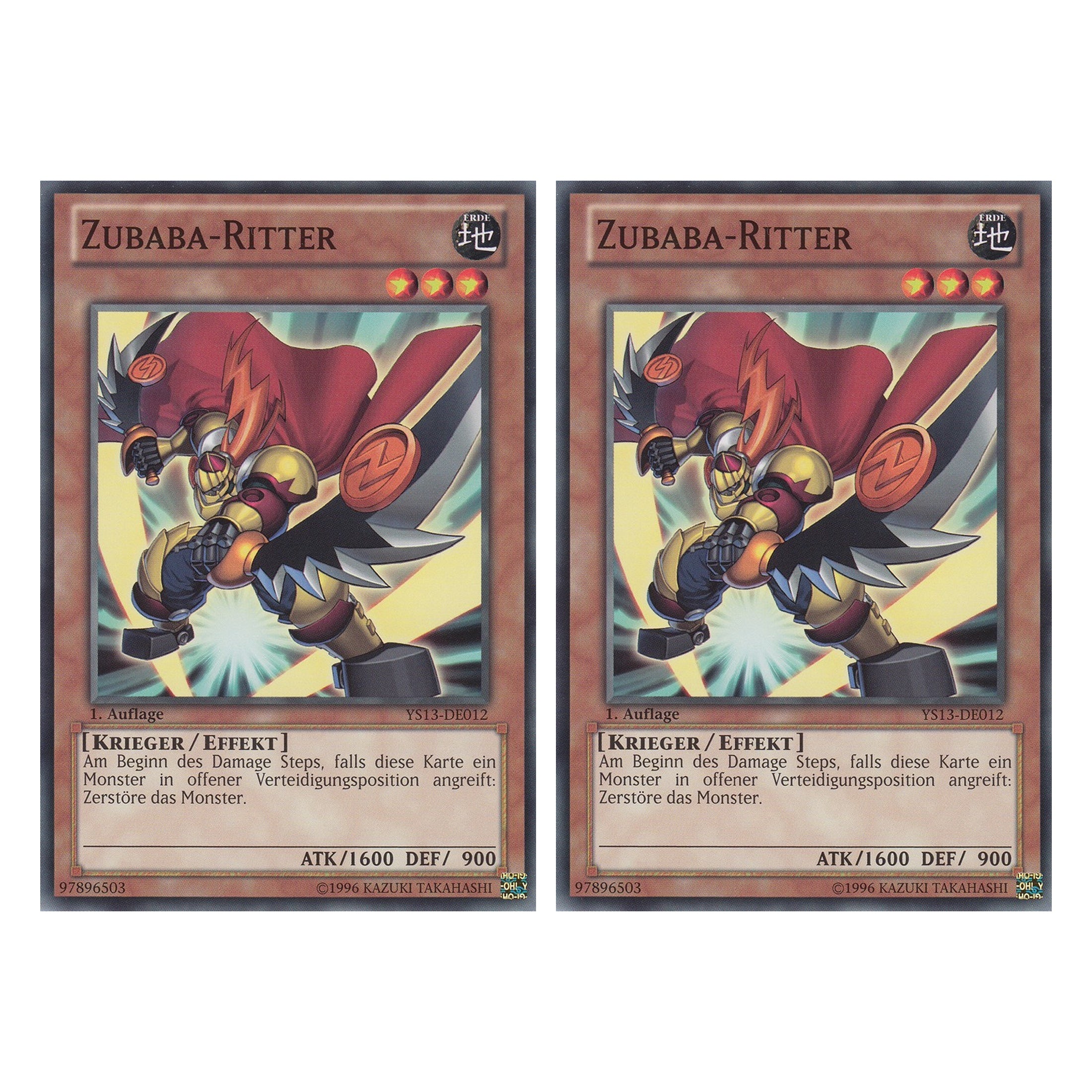 Zubaba-Ritter - YS13-DE012 - Common - Deutsch - 1. Auflage - Super Starter: V for Victory - Duo Set (2 Stück) - Yugioh