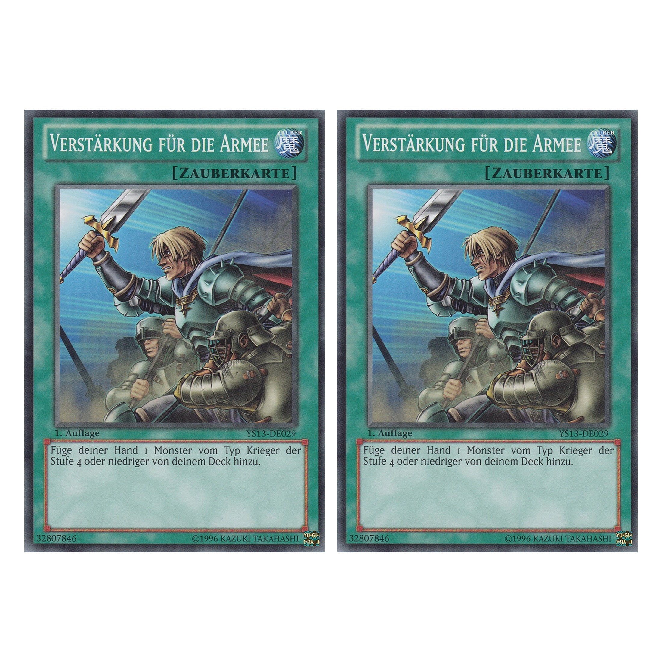 Verstärkung für die Armee - YS13-DE029 - Common - Deutsch - 1. Auflage - Super Starter: V for Victory - Duo Set (2 Stück) - Yugioh