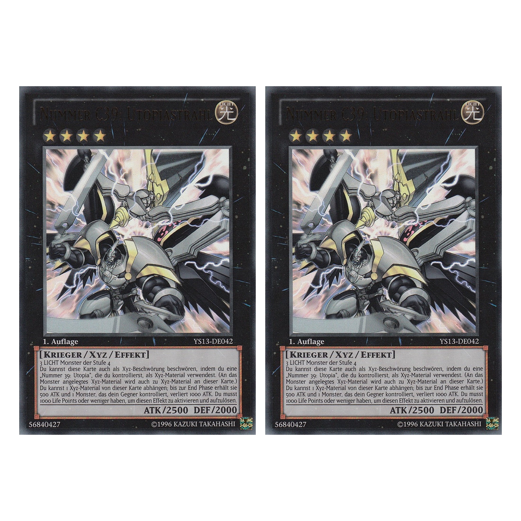 Nummer C39: Utopiastrahl - YS13-DE042 - Ultra Rare - Deutsch - 1. Auflage - Super Starter: V for Victory - Duo Set (2 Stück) - Yugioh