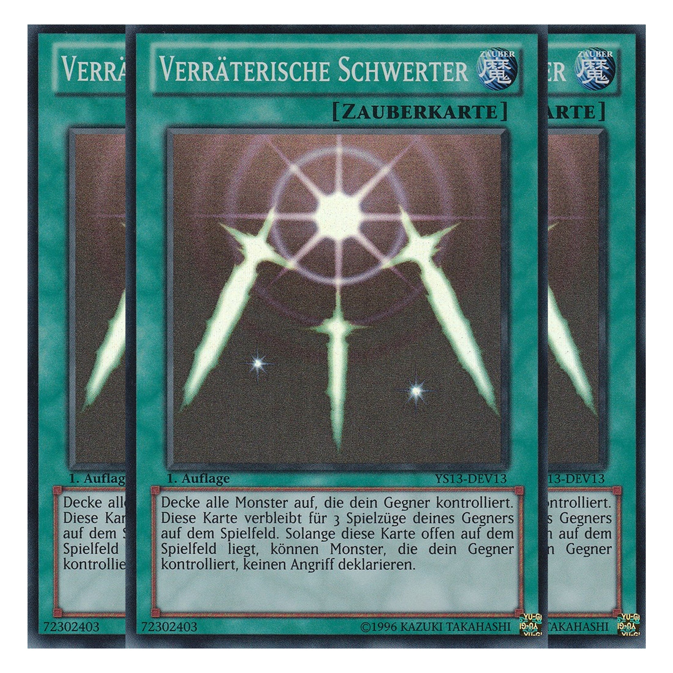 Verräterische Schwerter - YS13-DEV13 - Super Rare - Deutsch - 1. Auflage - Super Starter: V for Victory - Playset (3 Kopien)