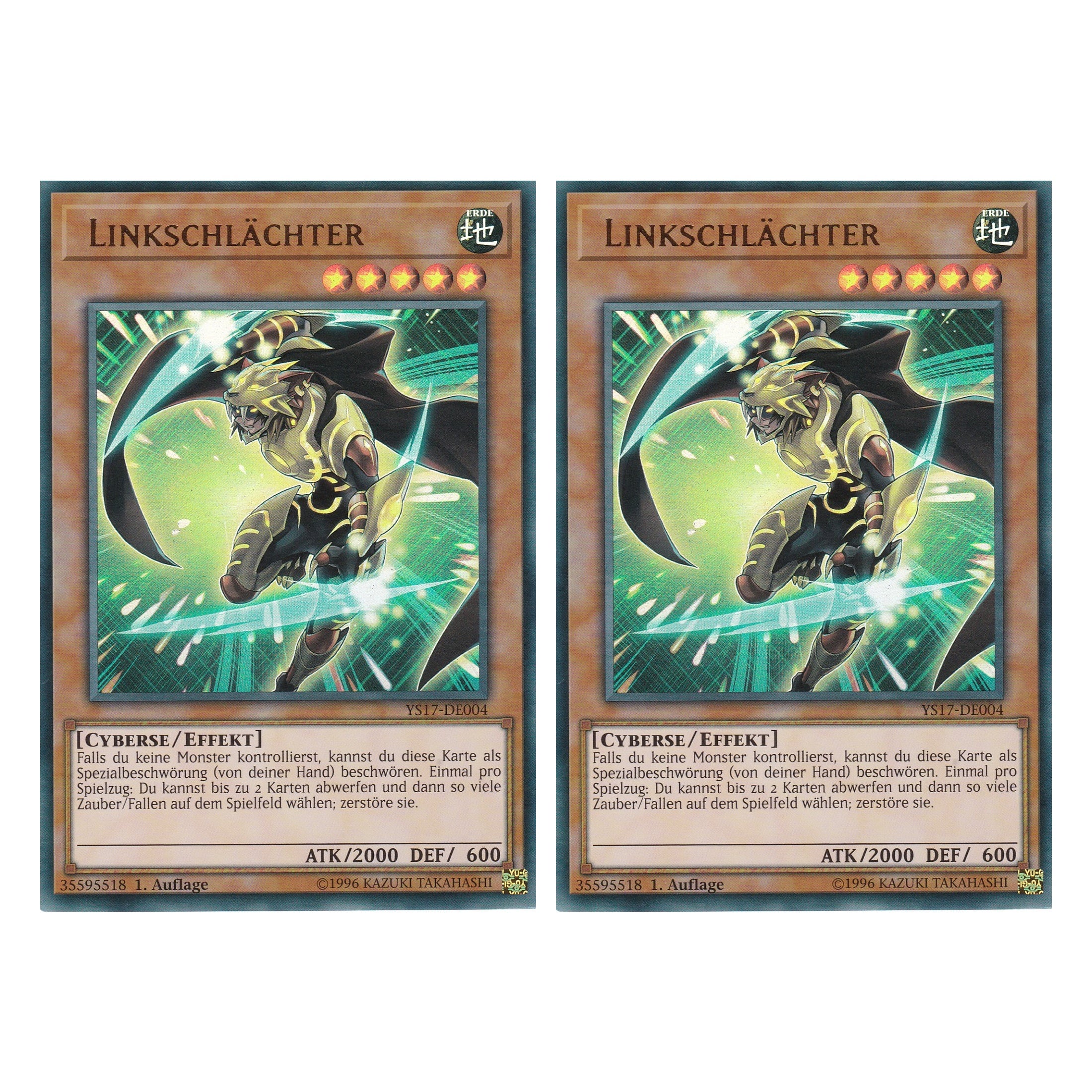 Linkschlächter - YS17-DE004 - Ultra Rare - Deutsch - 1. Auflage - Starter Deck: Link Strike - Duo Set (2 Stück) - Yugioh