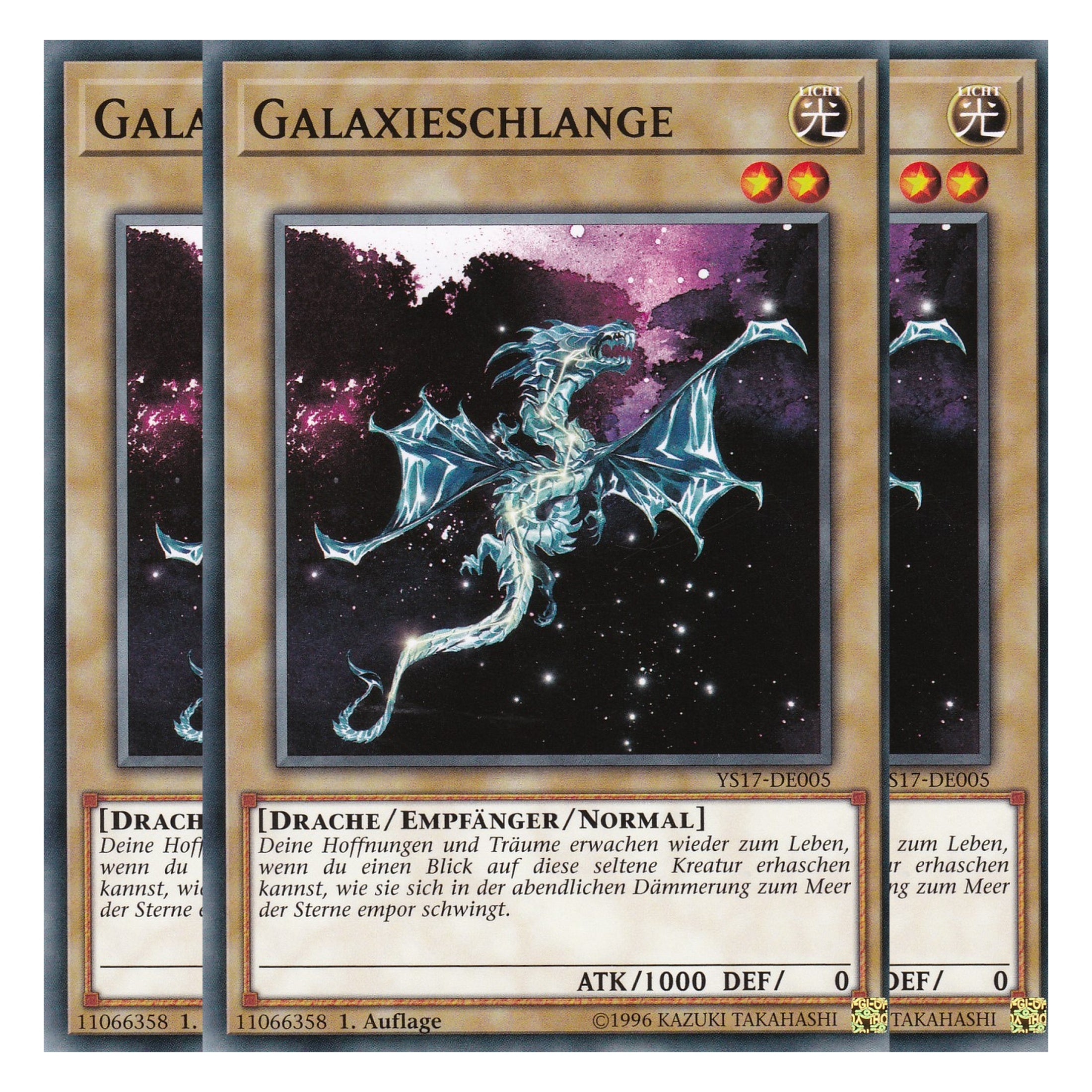 Galaxieschlange - YS17-DE005 - Common - Deutsch - 1. Auflage - Starter Deck: Link Strike - Playset (3 Kopien)