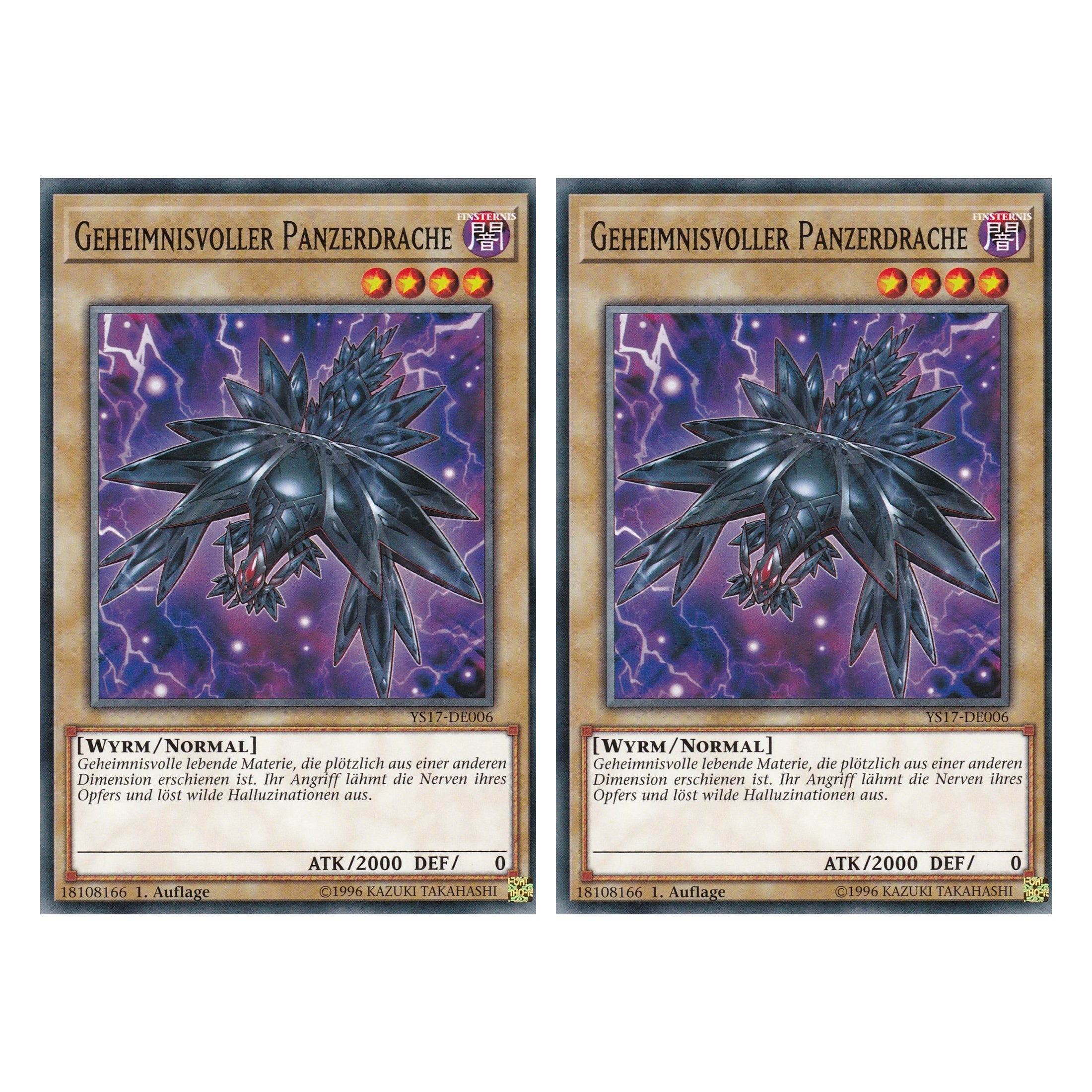 Geheimnisvoller Panzerdrache - YS17-DE006 - Common - Deutsch - 1. Auflage - Starter Deck: Link Strike - Duo Set (2 Stück) - Yugioh