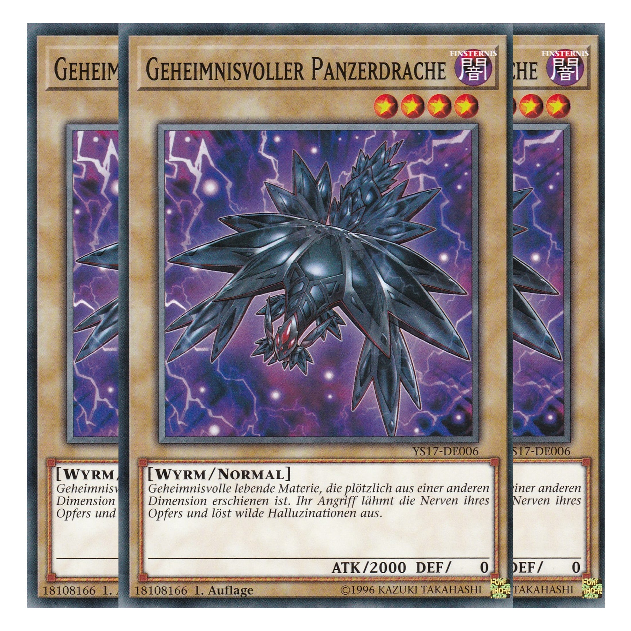 Geheimnisvoller Panzerdrache - YS17-DE006 - Common - Deutsch - 1. Auflage - Starter Deck: Link Strike - Playset (3 Kopien)