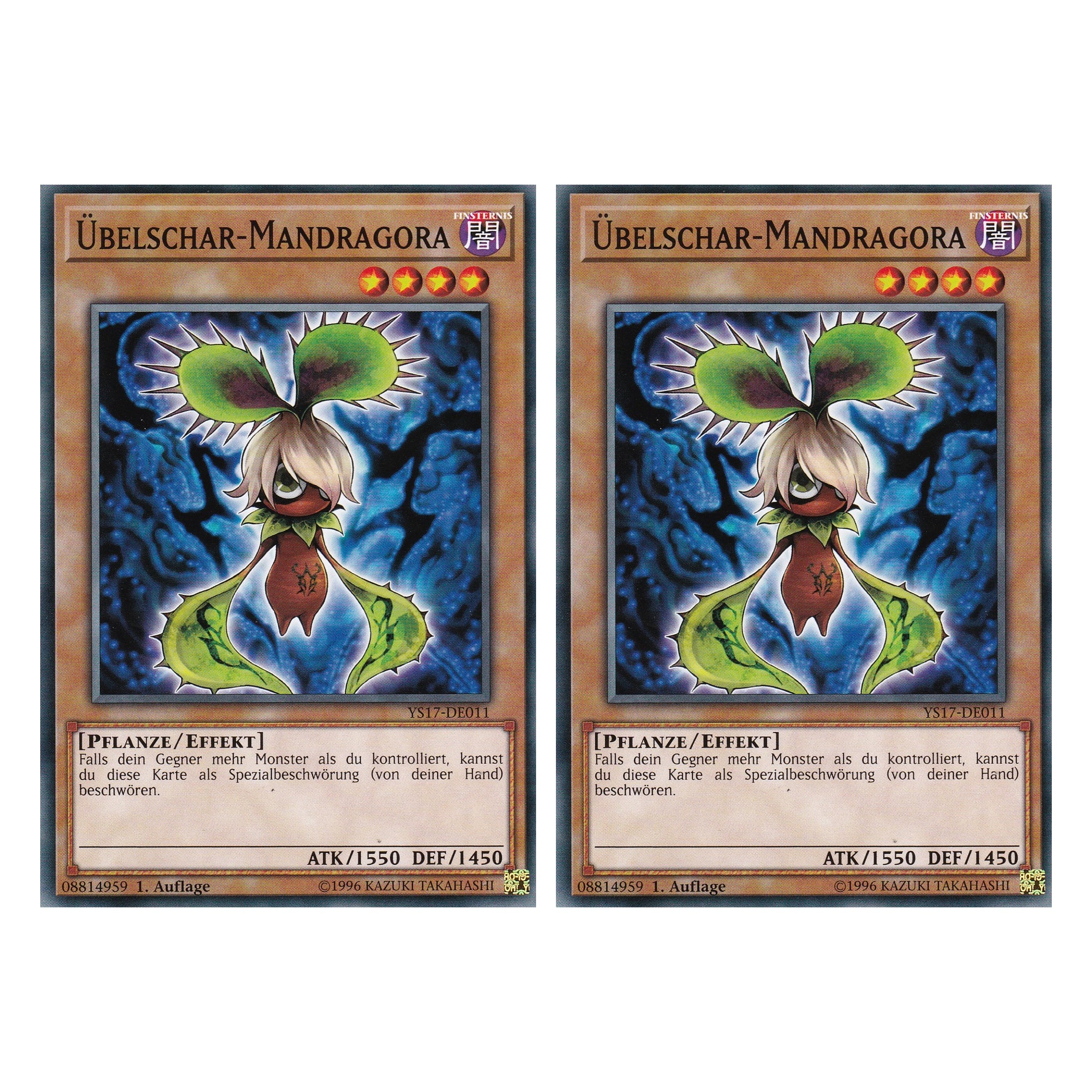 Übelschar-Mandragora - YS17-DE011 - Common - Deutsch - 1. Auflage - Starter Deck: Link Strike - Duo Set (2 Stück) - Yugioh