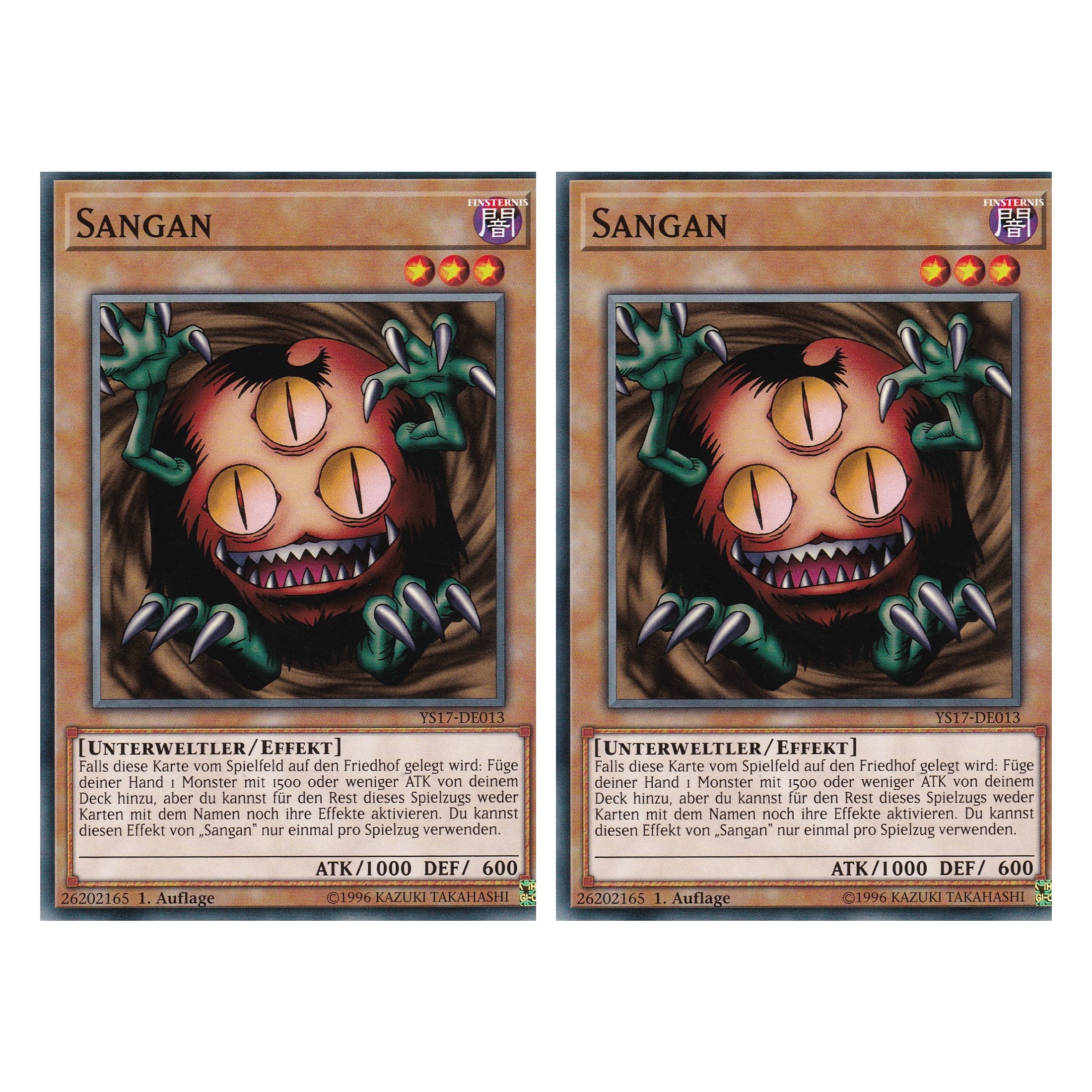 Sangan - YS17-DE013 - Common - Deutsch - 1. Auflage - Starter Deck: Link Strike - Duo Set (2 Stück) - Yugioh