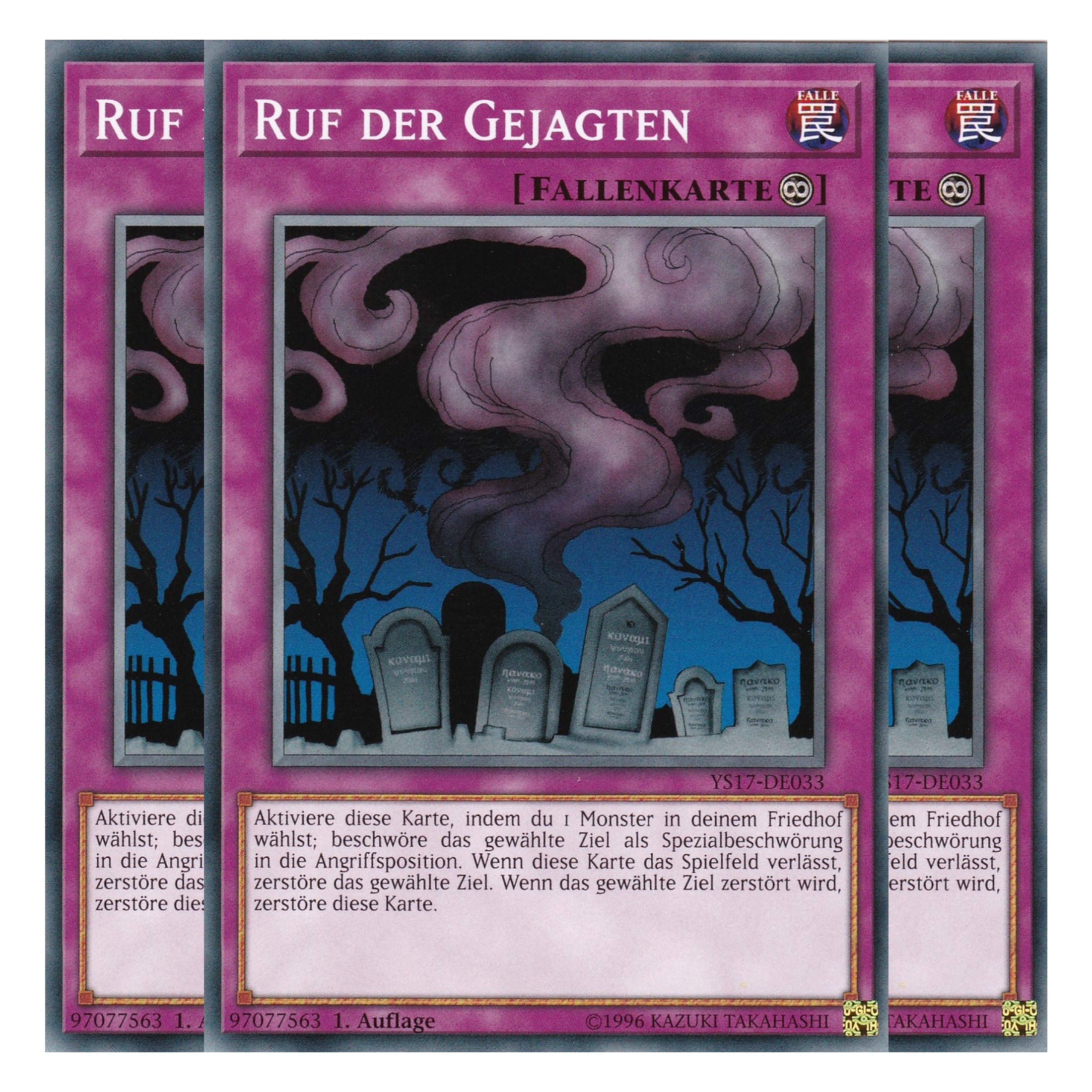 Ruf der Gejagten - YS17-DE033 - Common - Deutsch - 1. Auflage - Starter Deck: Link Strike - Playset (3 Kopien)