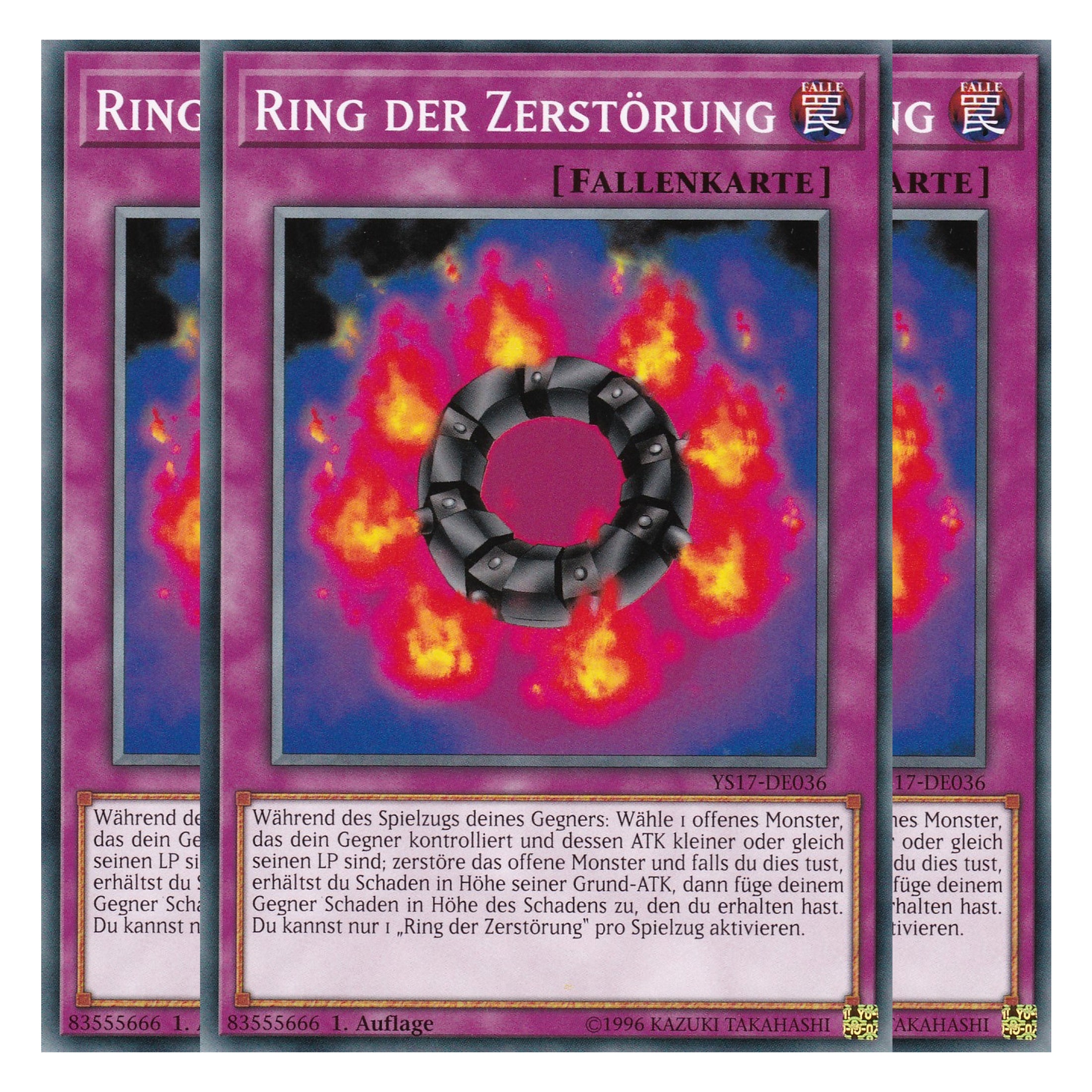 Ring der Zerstörung - YS17-DE036 - Common - Deutsch - 1. Auflage - Starter Deck: Link Strike - Playset (3 Kopien)